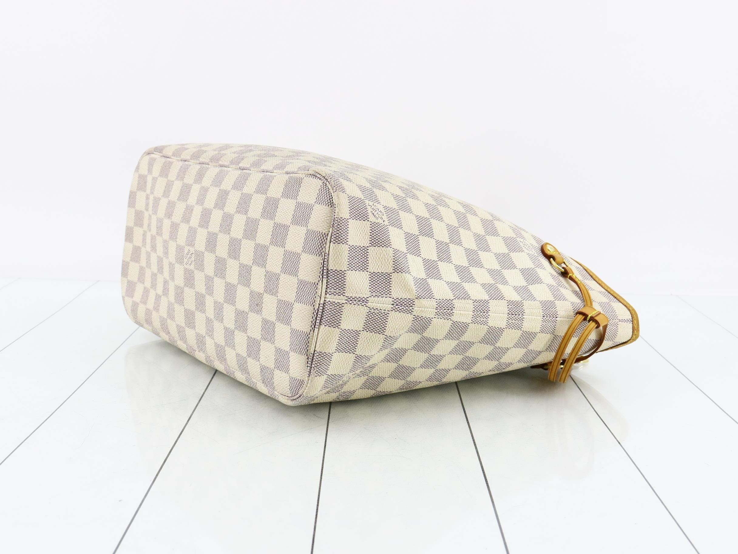 Neverfull MM Beige Damier Azur Tote Bag — view 6