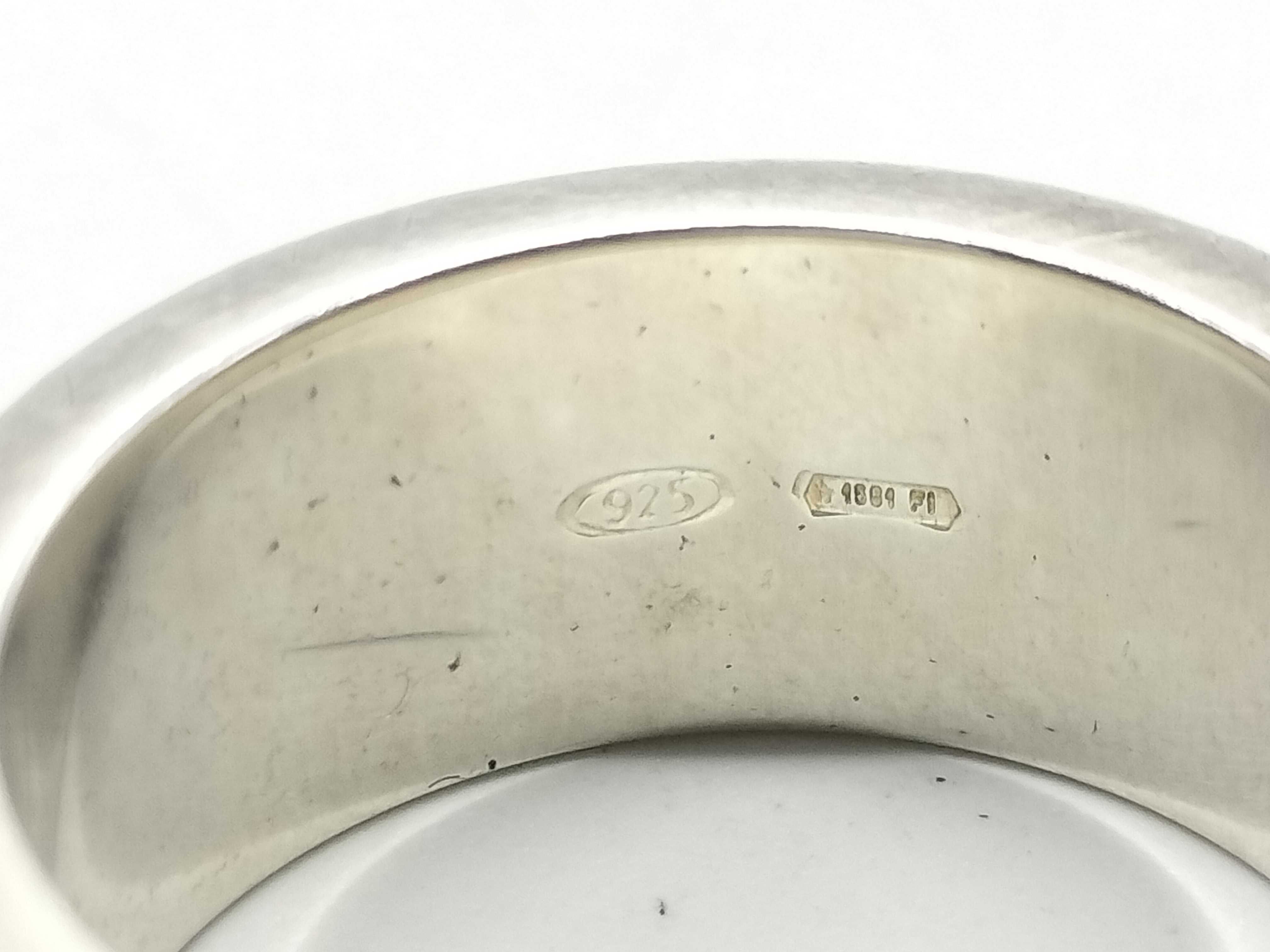 logo ring, 925 sterling silver ring — view 3