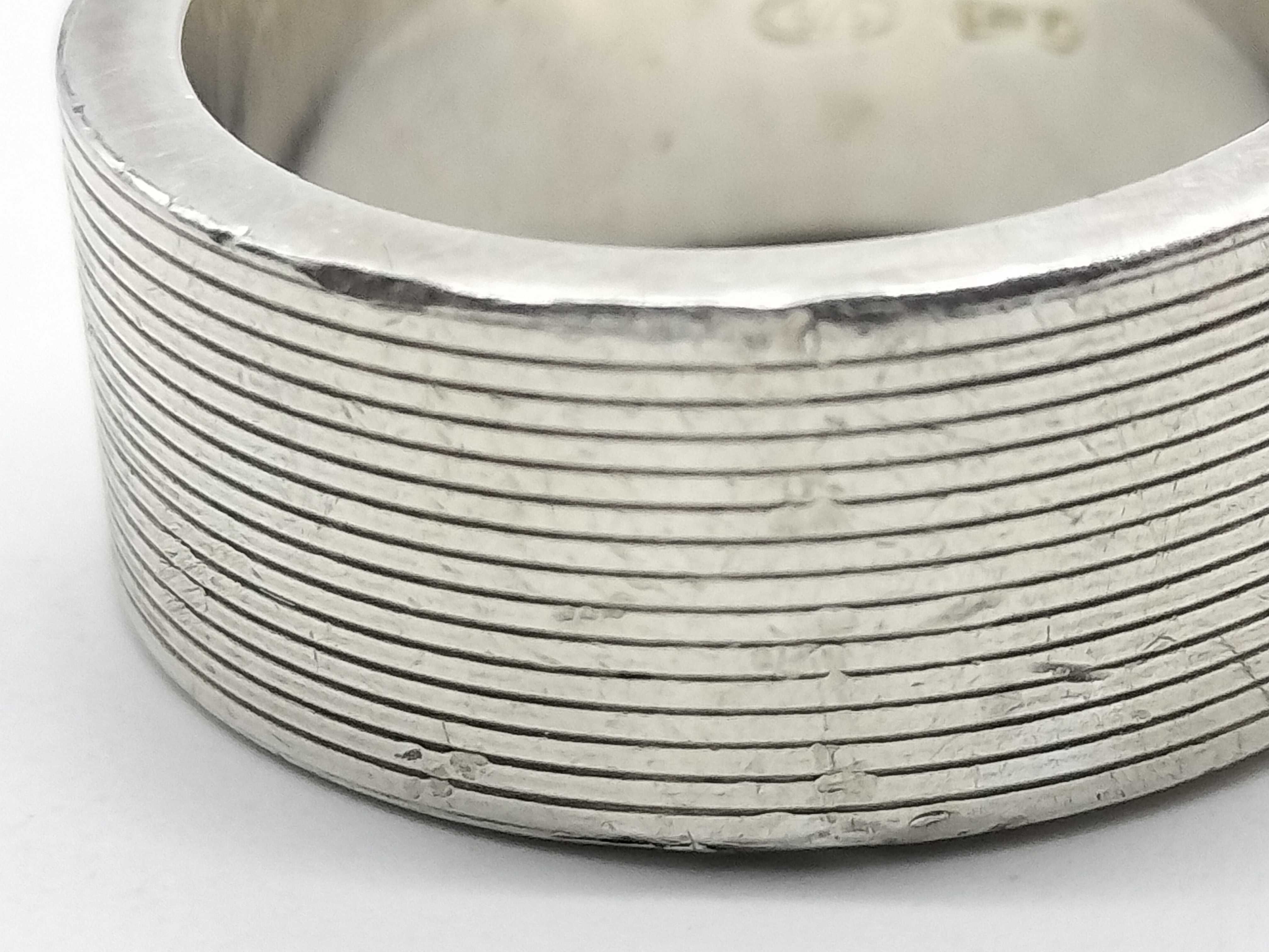 logo ring, 925 sterling silver ring — view 8