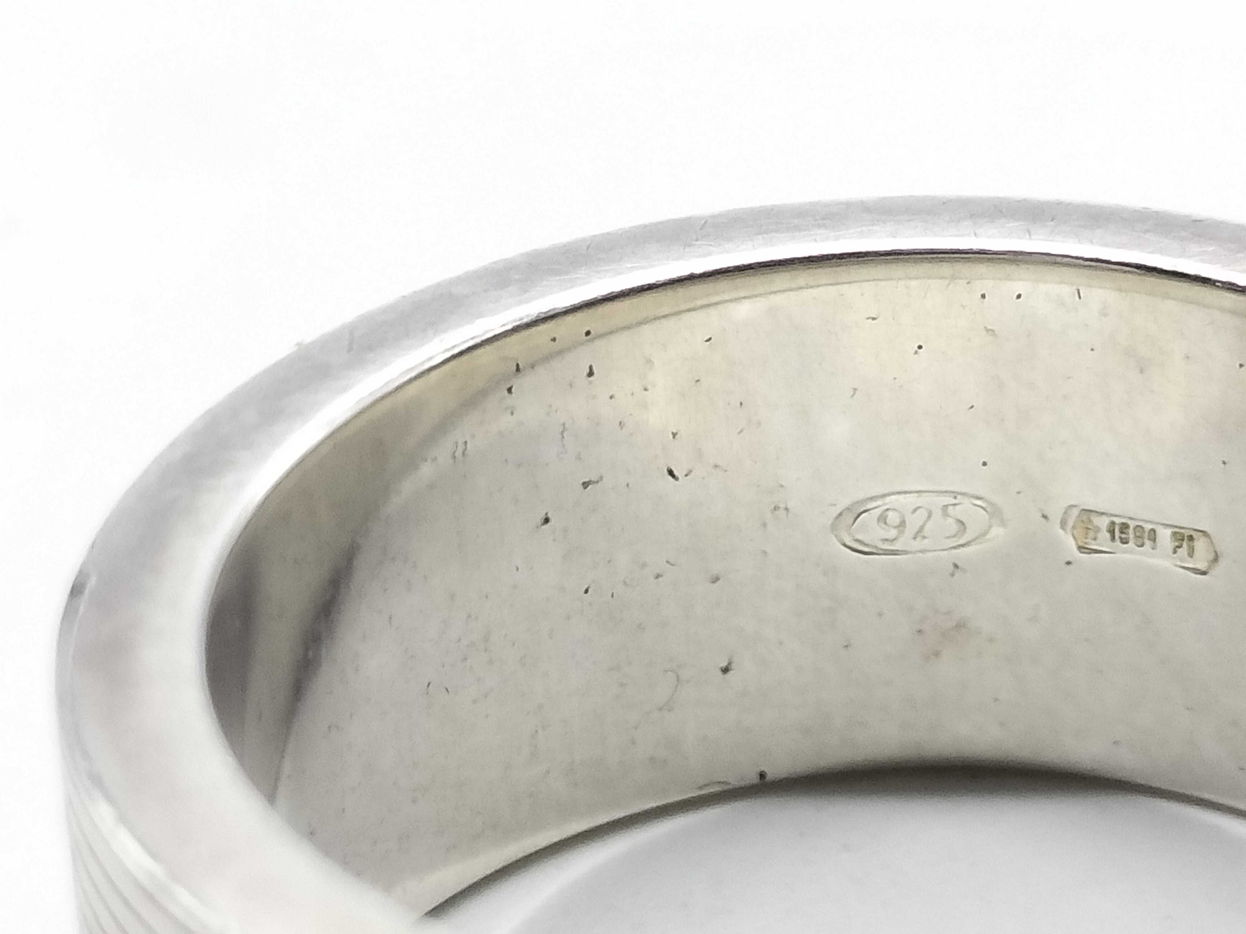 logo ring, 925 sterling silver ring — view 9