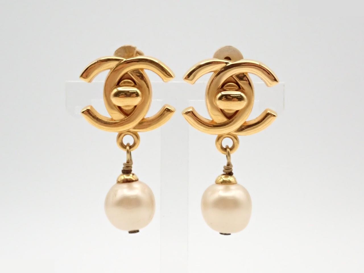 Pearl Earrings, Gold, 96A