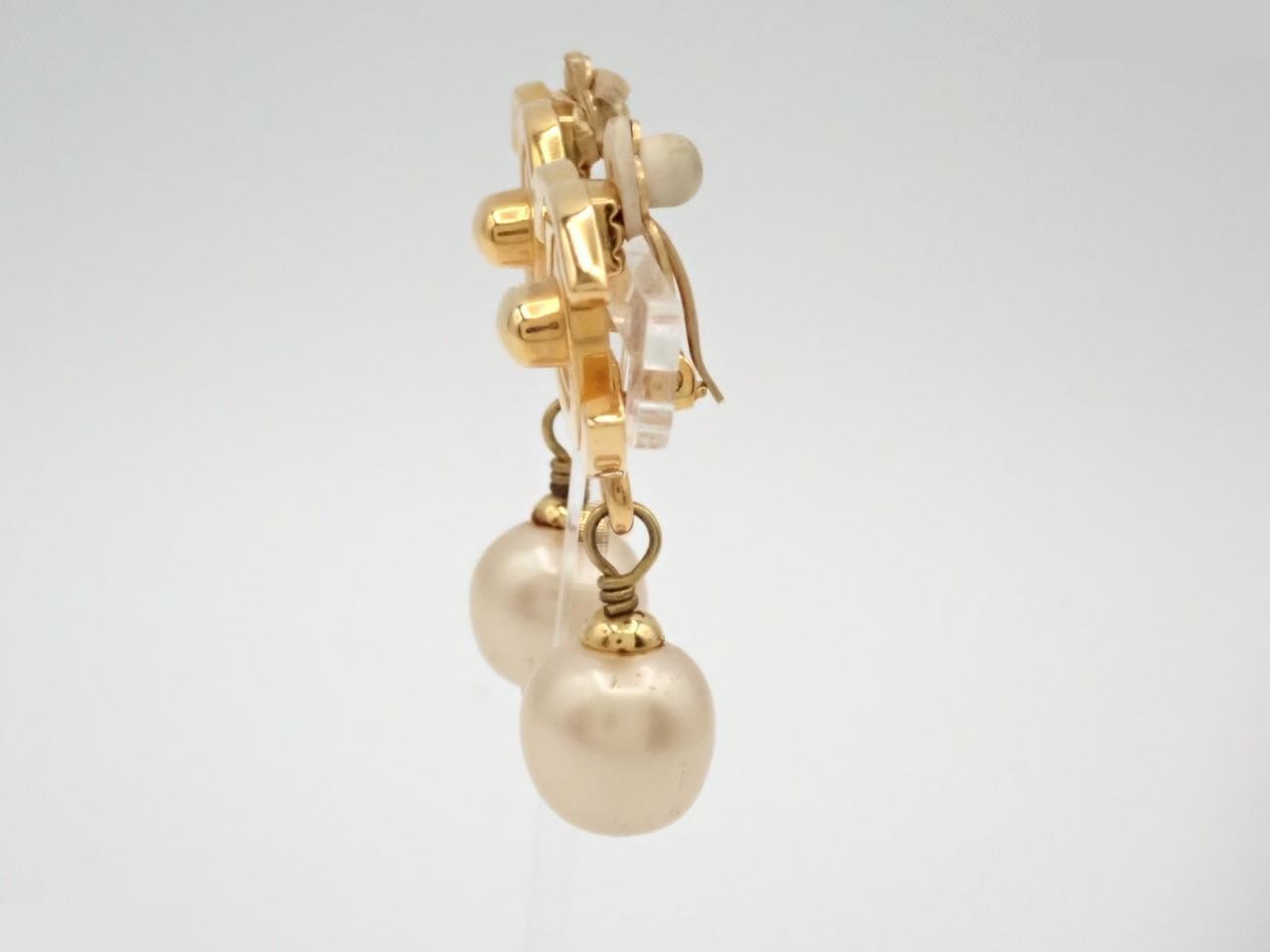 Pearl Earrings, Gold, 96A — view 3