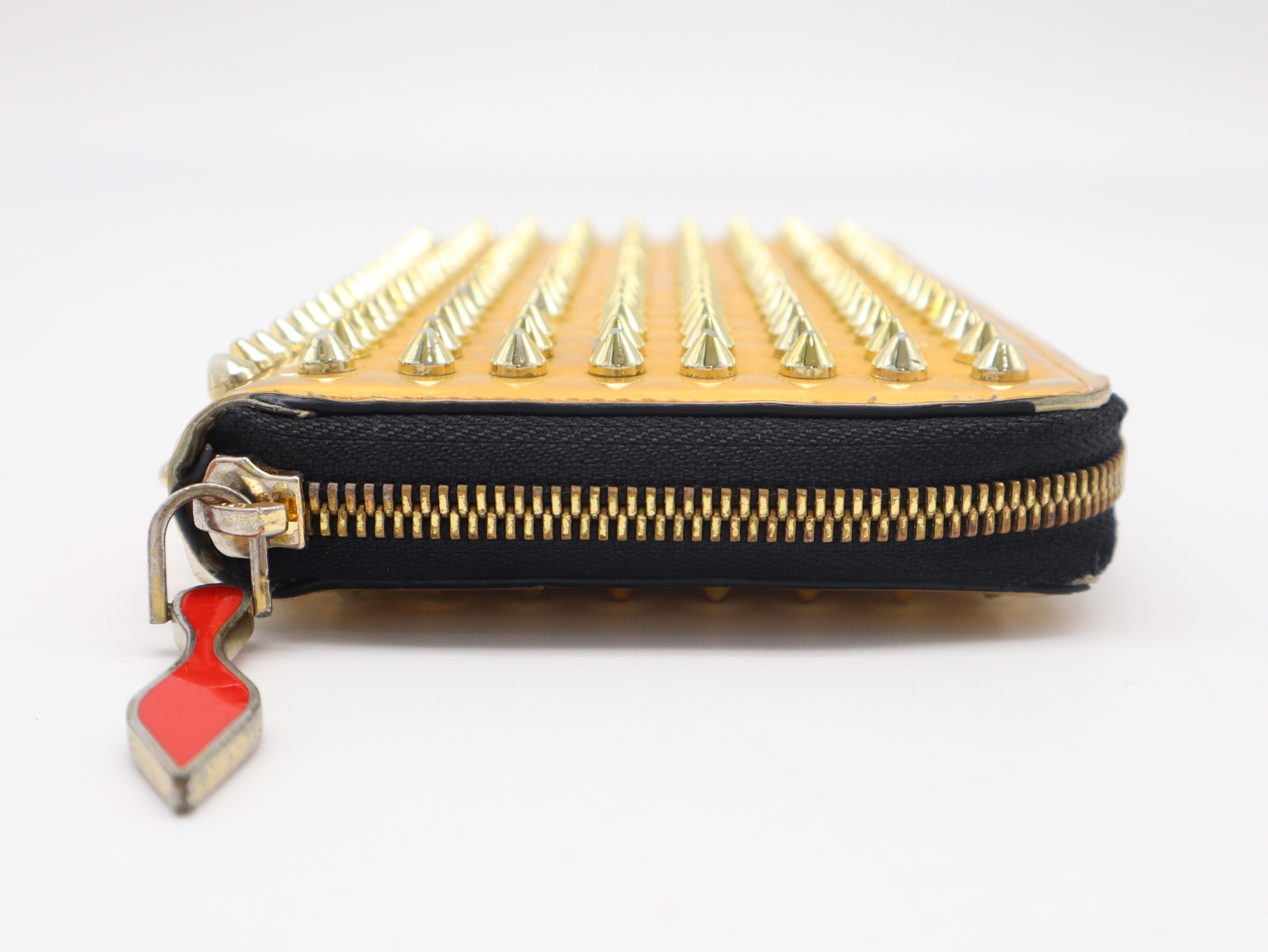 Panettone wallet with studs, gold finish. — view 6