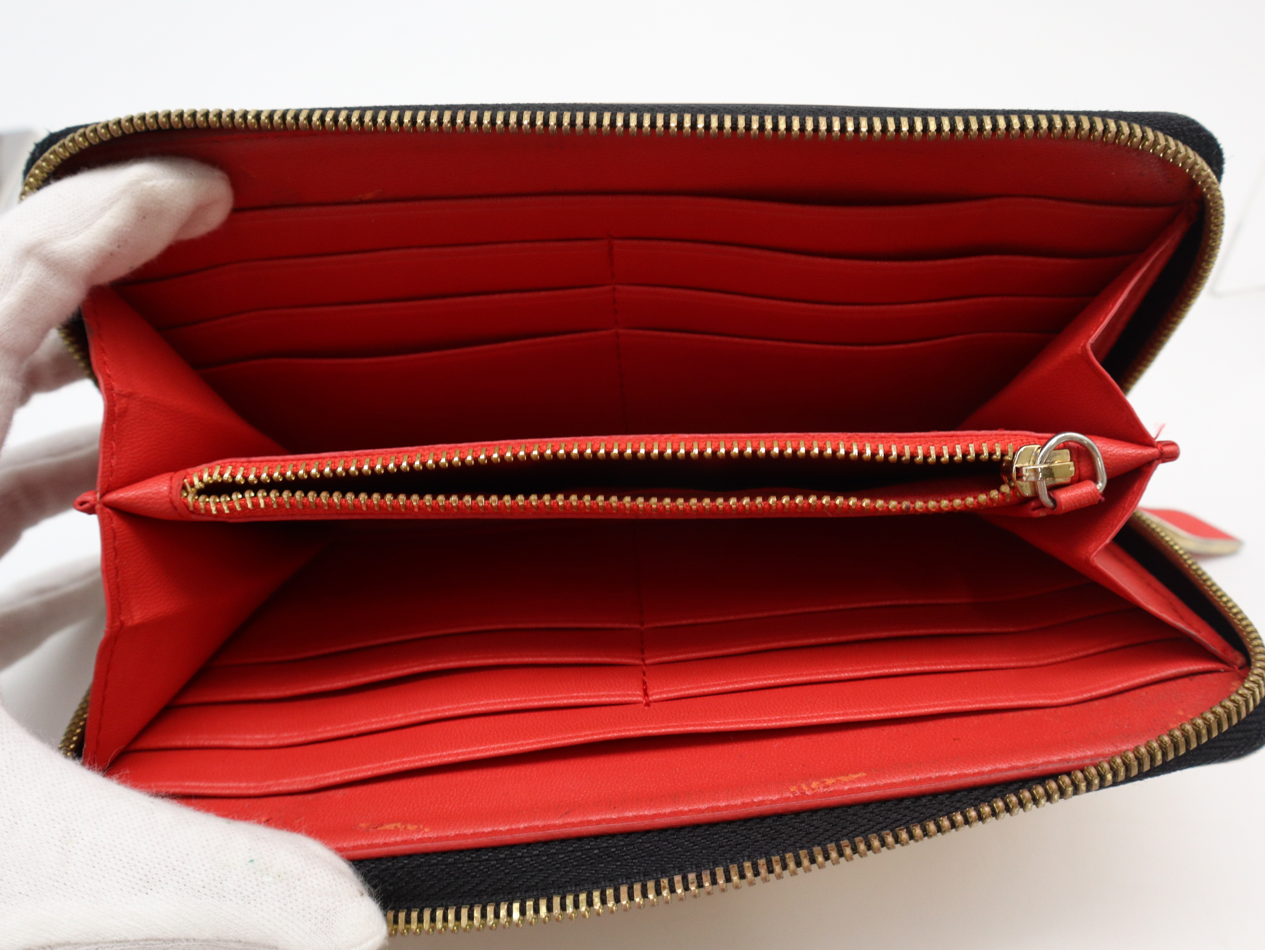 Panettone wallet with studs, gold finish. — view 10