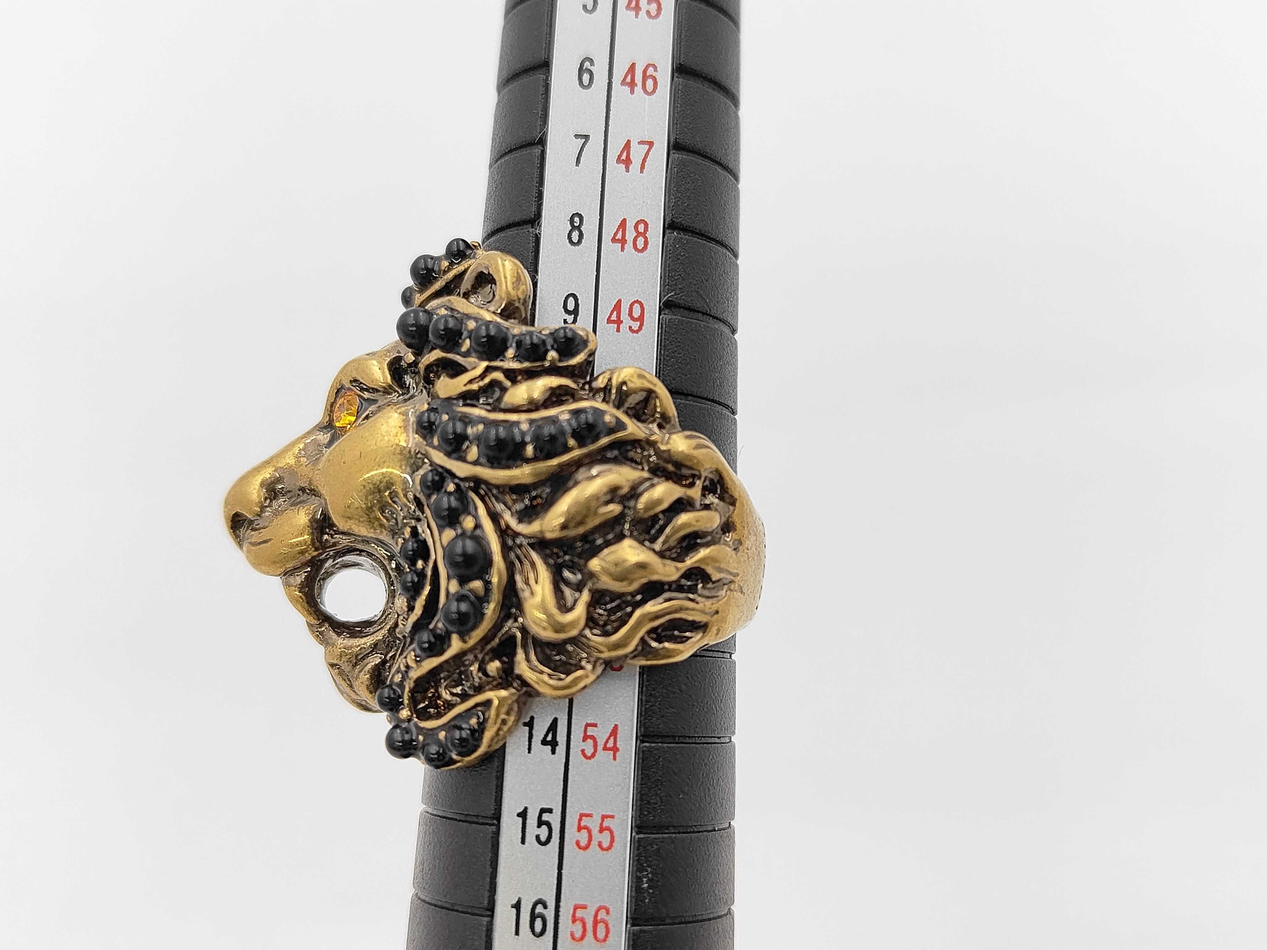 Lion Ring, Gold, Size 13 — view 6
