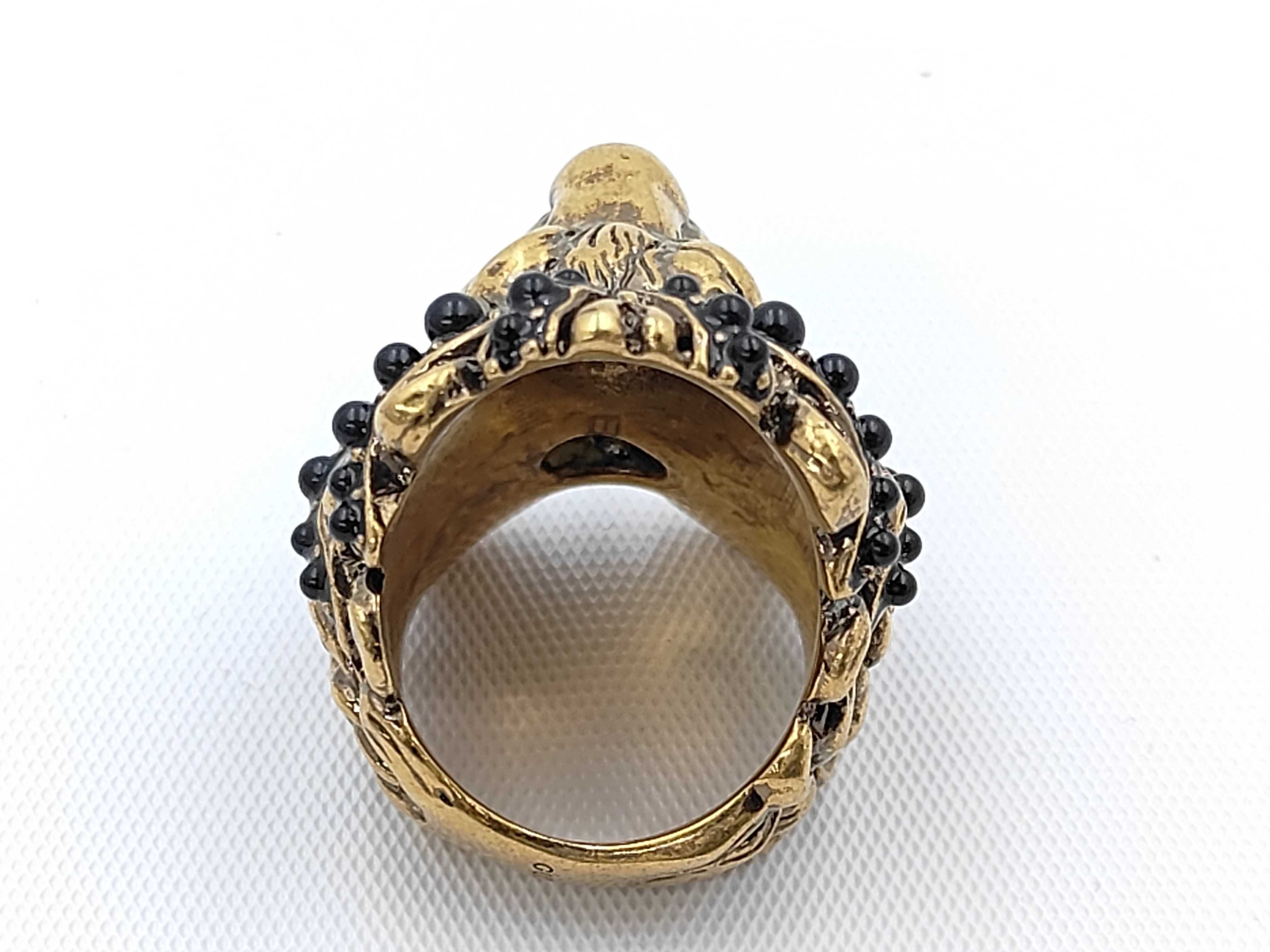 Lion Ring, Gold, Size 13 — view 7