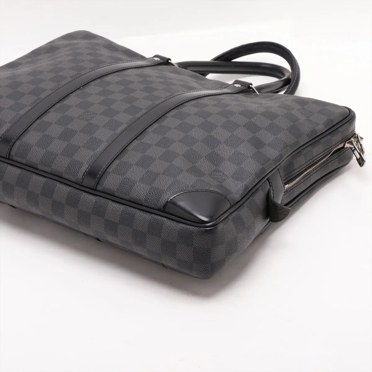 Damier Graphite Port Document Voyage N41125 TR2133 Black — view 3