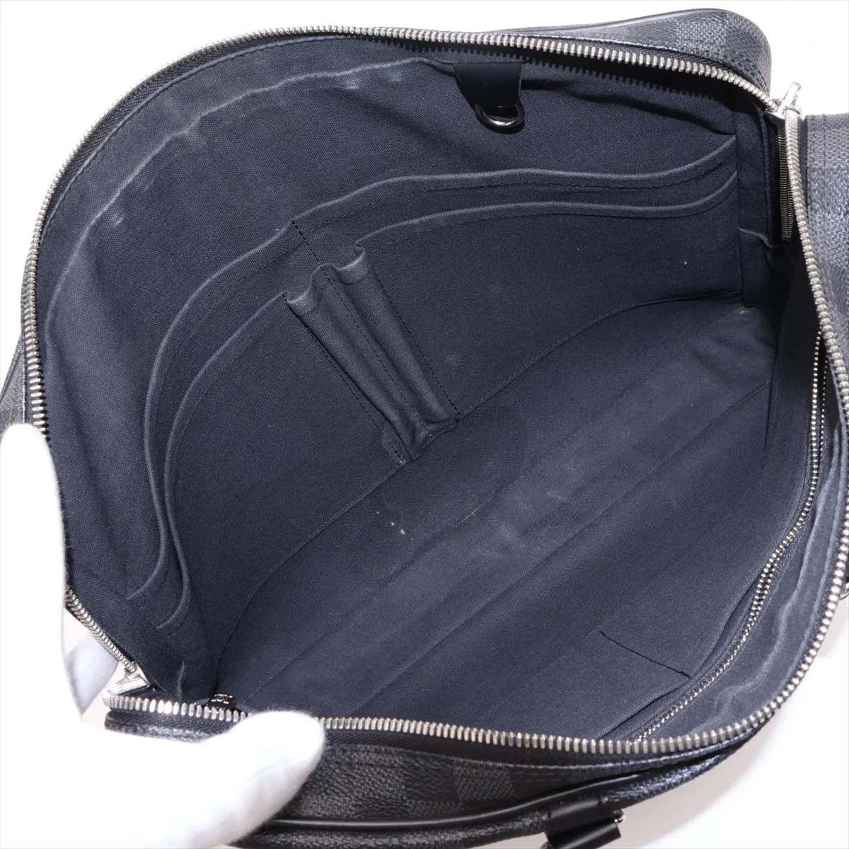 Damier Graphite Port Document Voyage N41125 TR2133 Black — view 7