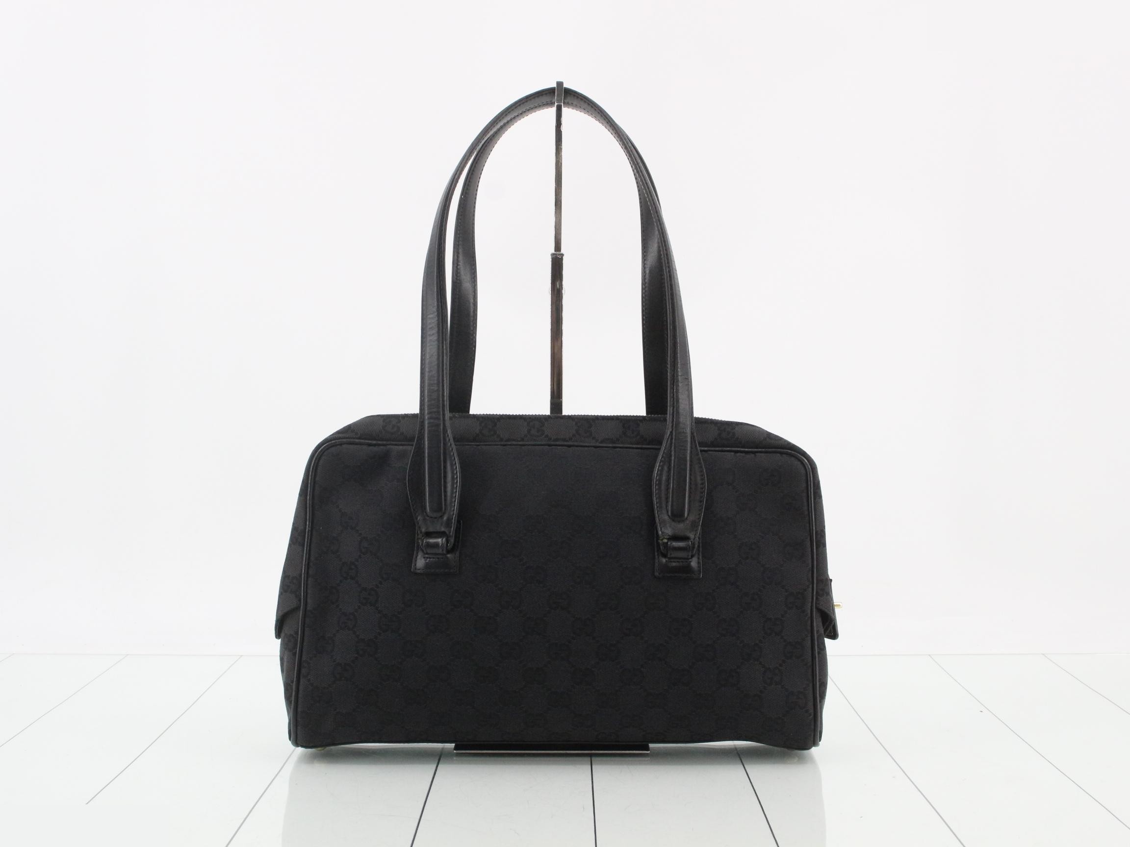 Tote bag, GG canvas, black, 90674 — view 2