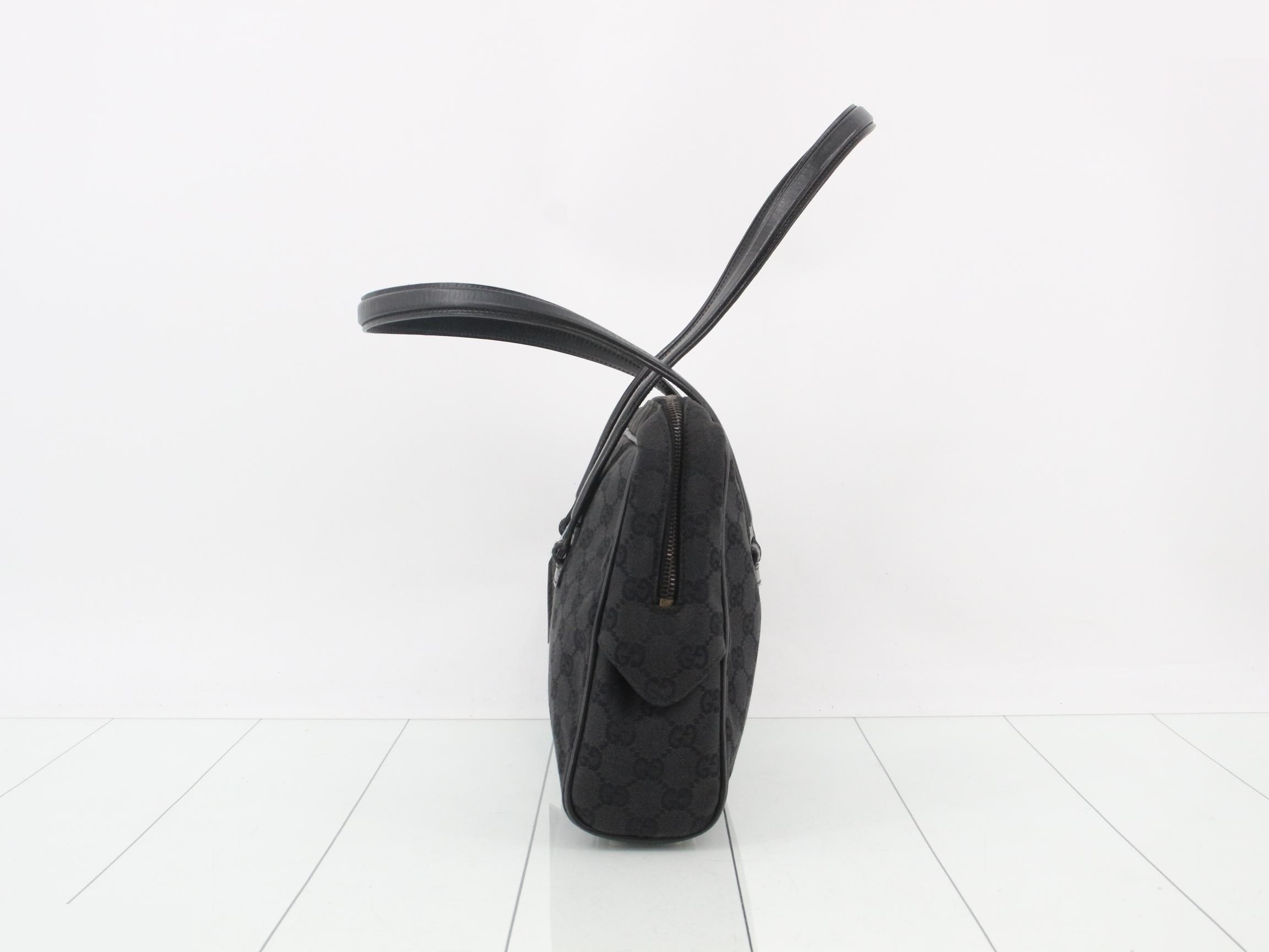 Tote bag, GG canvas, black, 90674 — view 3