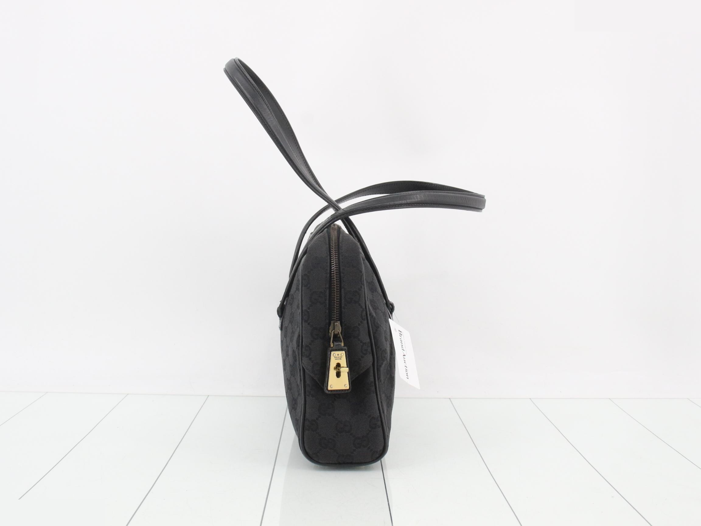 Tote bag, GG canvas, black, 90674 — view 4