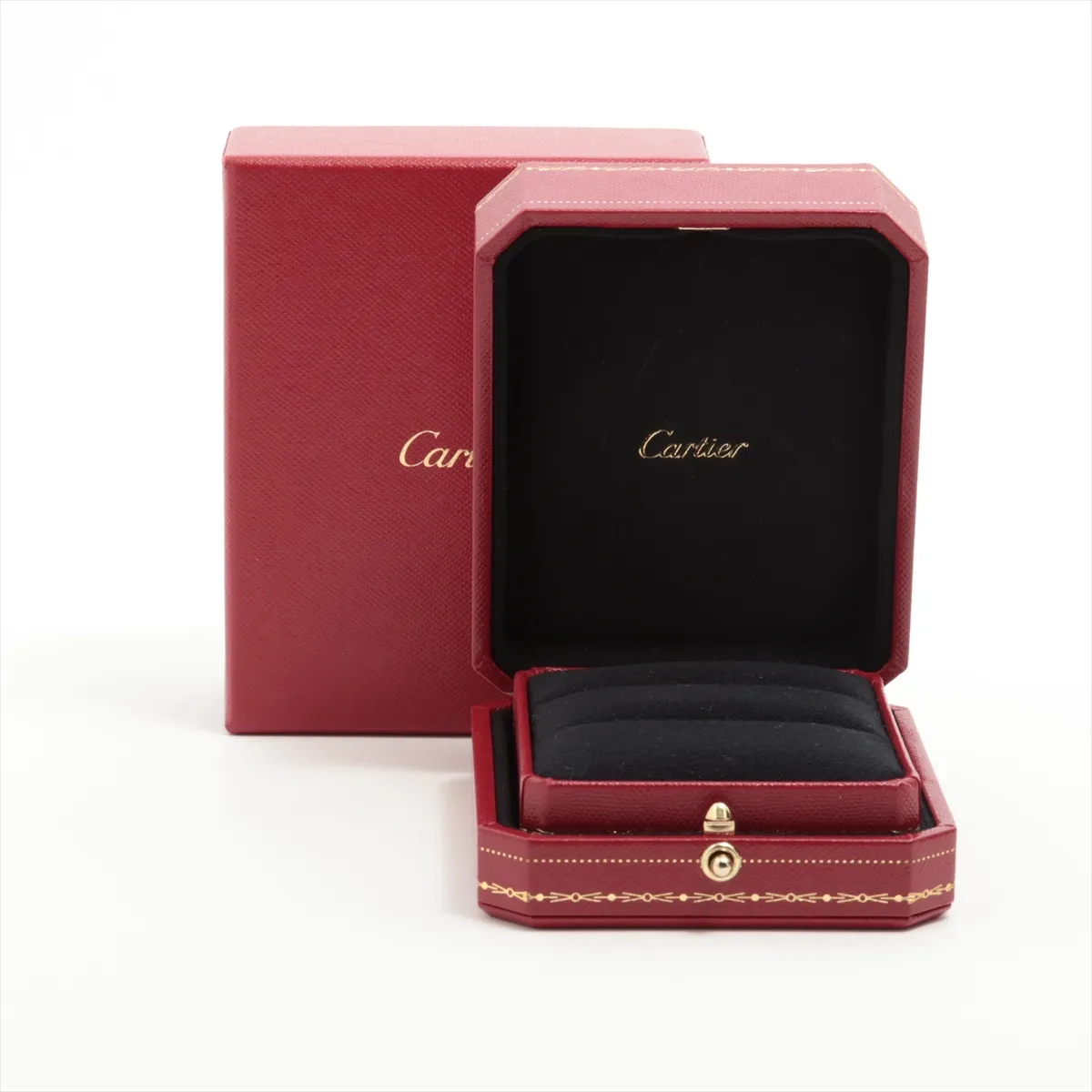 Vendôme Louis Cartier Three-Color Ring 750 (Yellow Gold x Pink Gold x White Gold) 2.8g Size 58 Initials SIP645 Dents Scratches — view 6