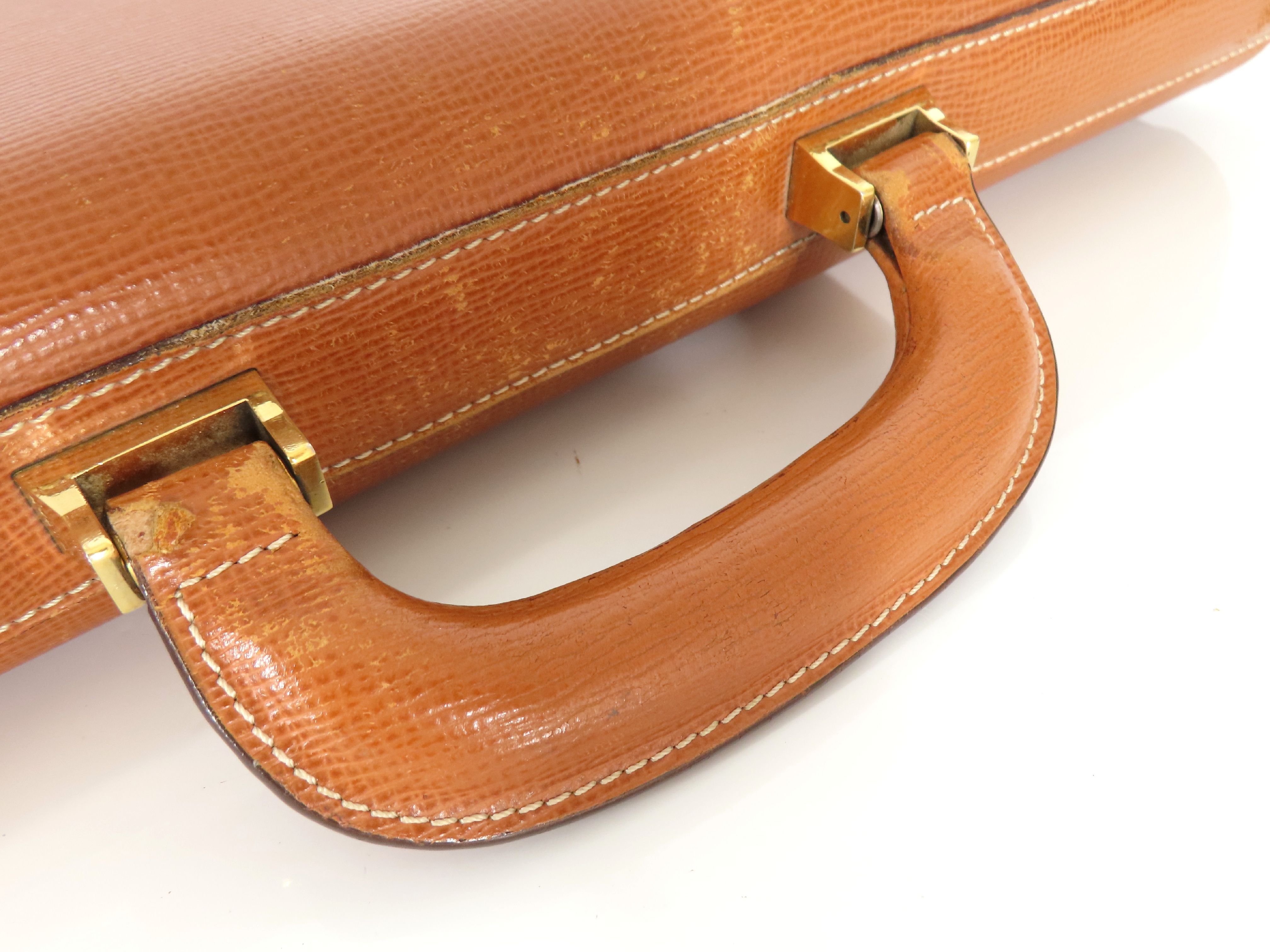 Briefcase, Leather, Brown, Business Bag — view 3