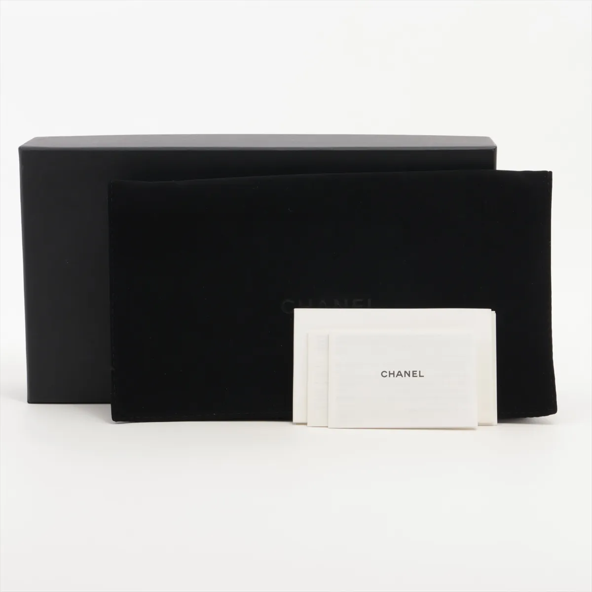 Matelassé Lambskin Long Wallet, Black with Gold Hardware, 26468240, Studs — view 11