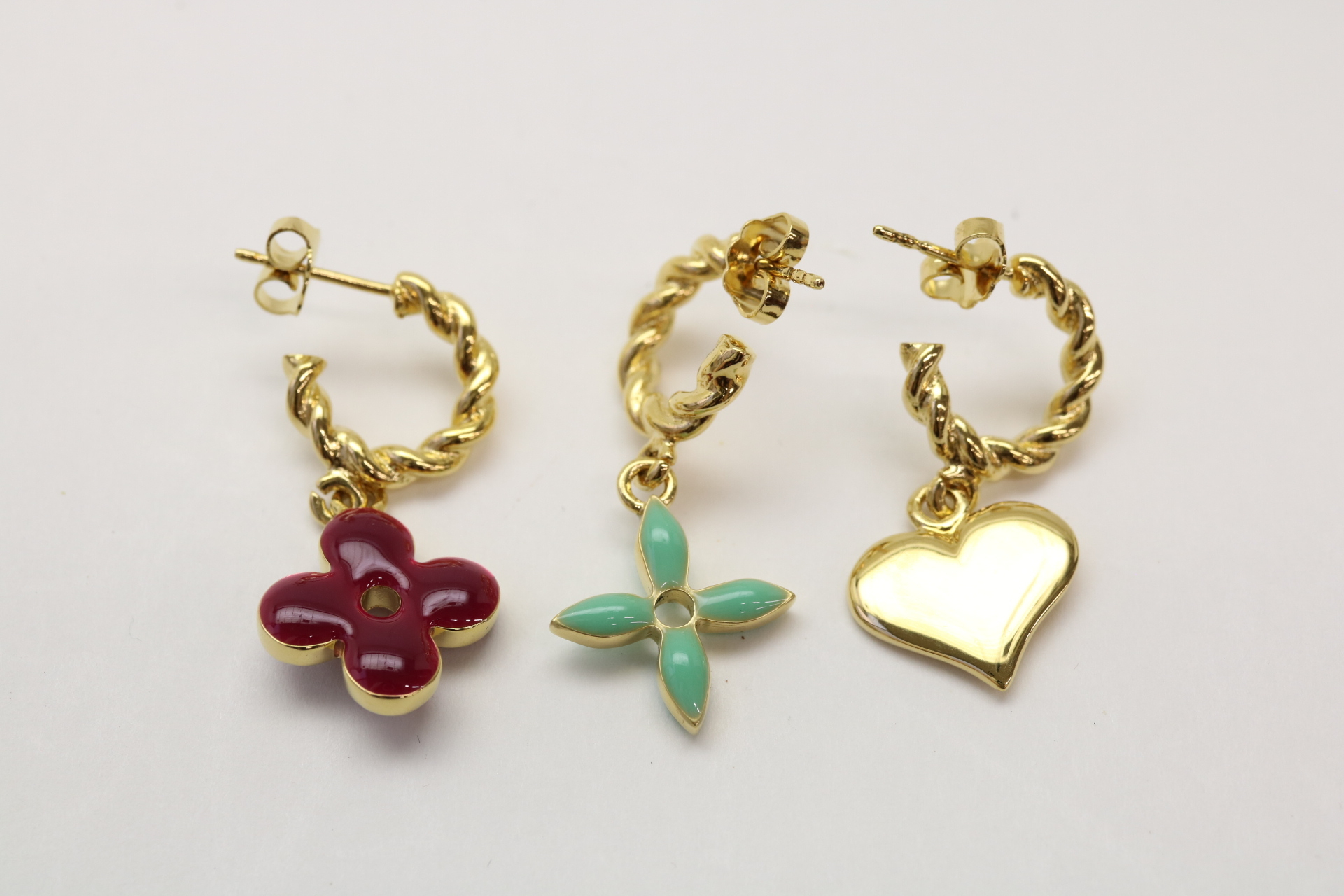 Boucle d'Oreilles Sweet Monogram 3-piece Earring Set — view 2