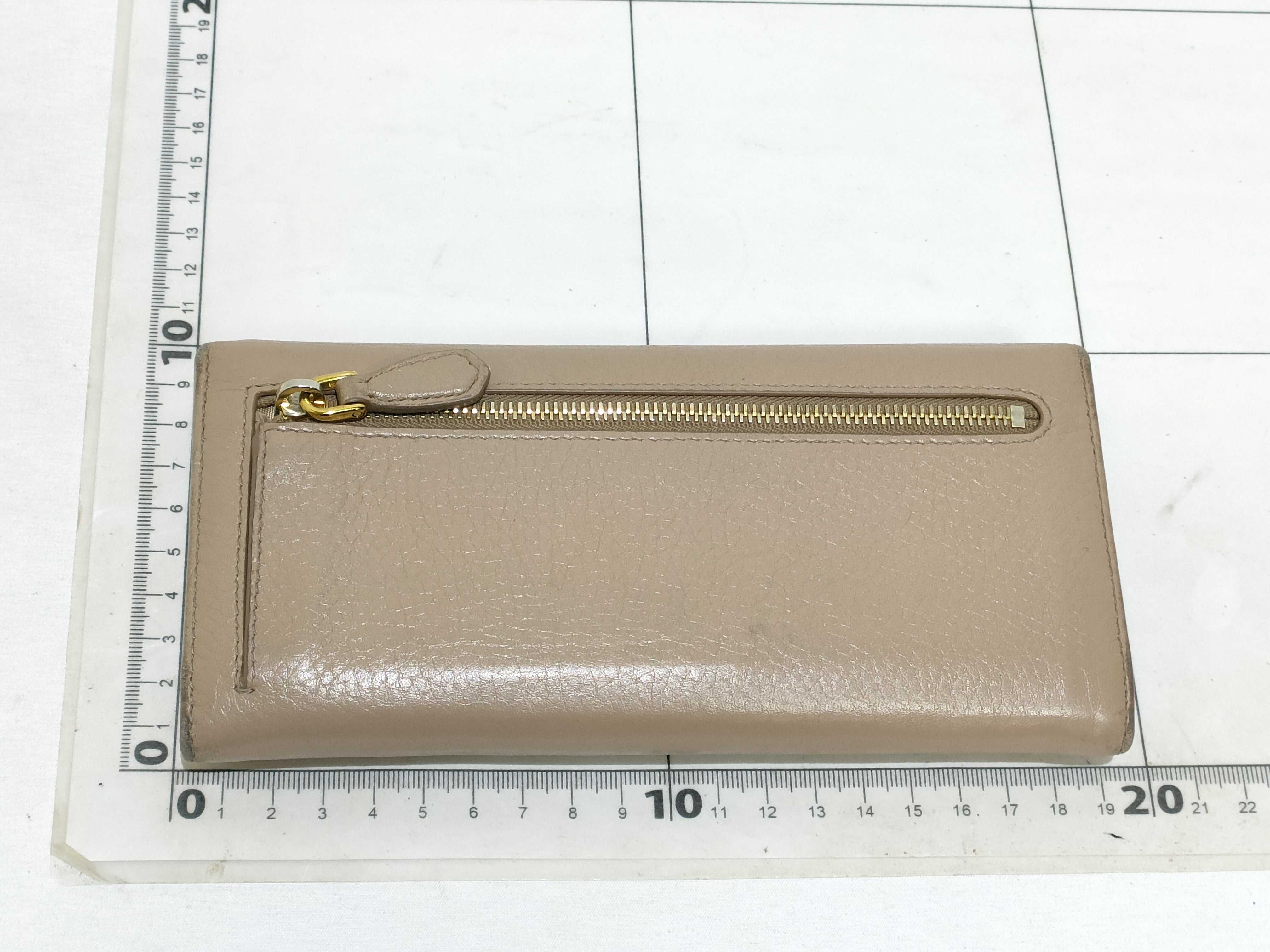 Leather Wallet Pink Beige Wallet — view 2
