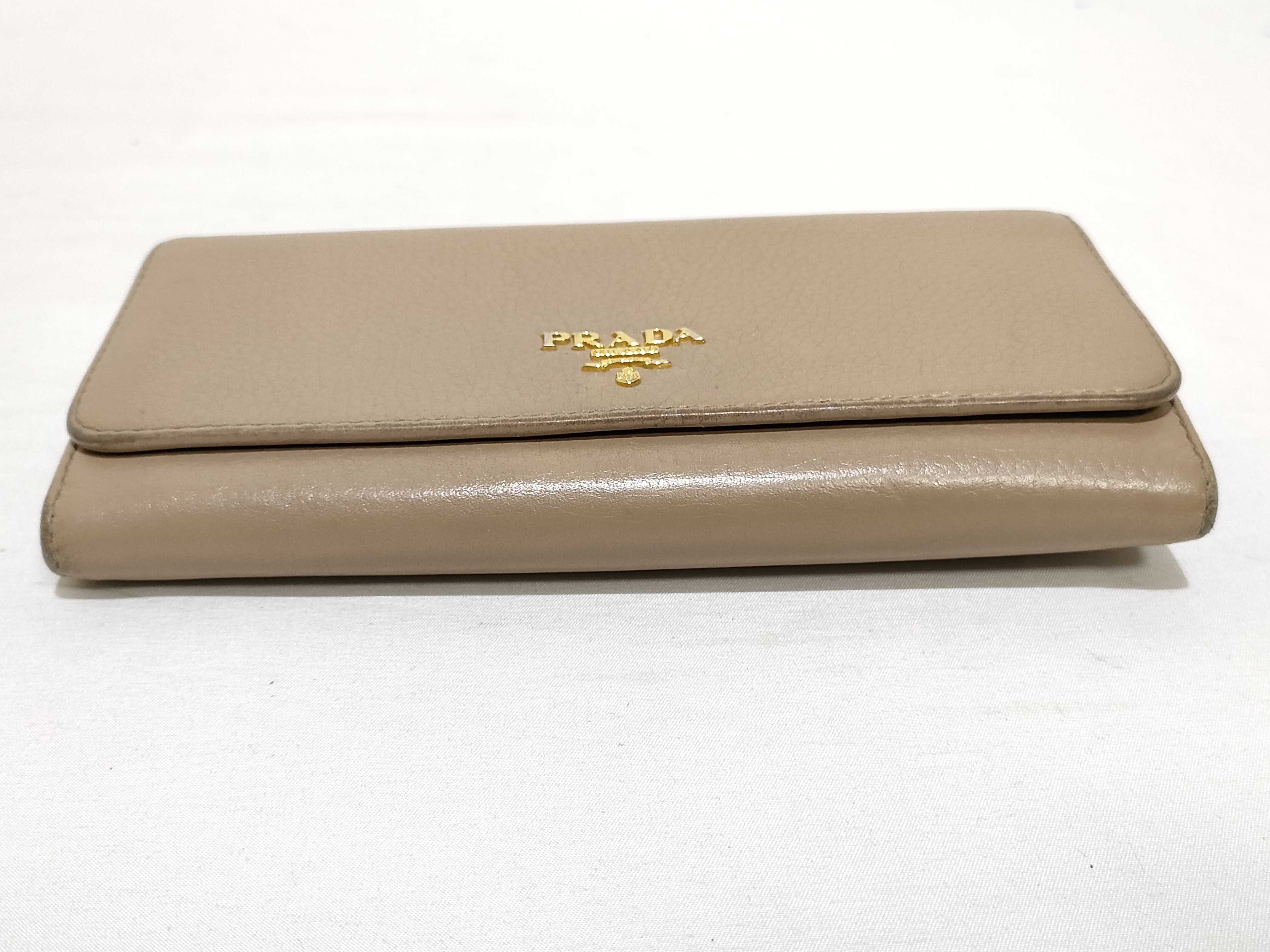 Leather Wallet Pink Beige Wallet — view 3