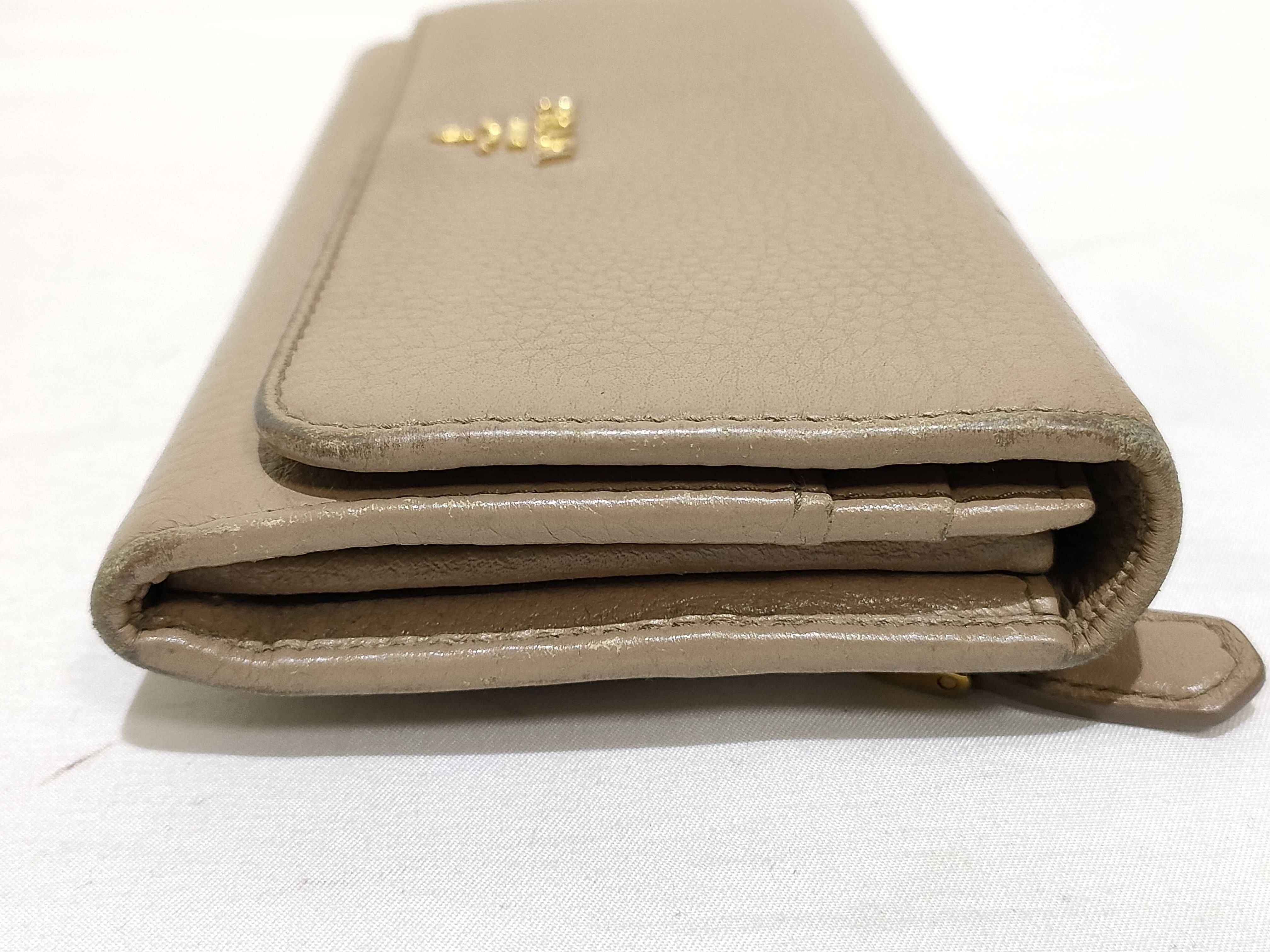 Leather Wallet Pink Beige Wallet — view 5
