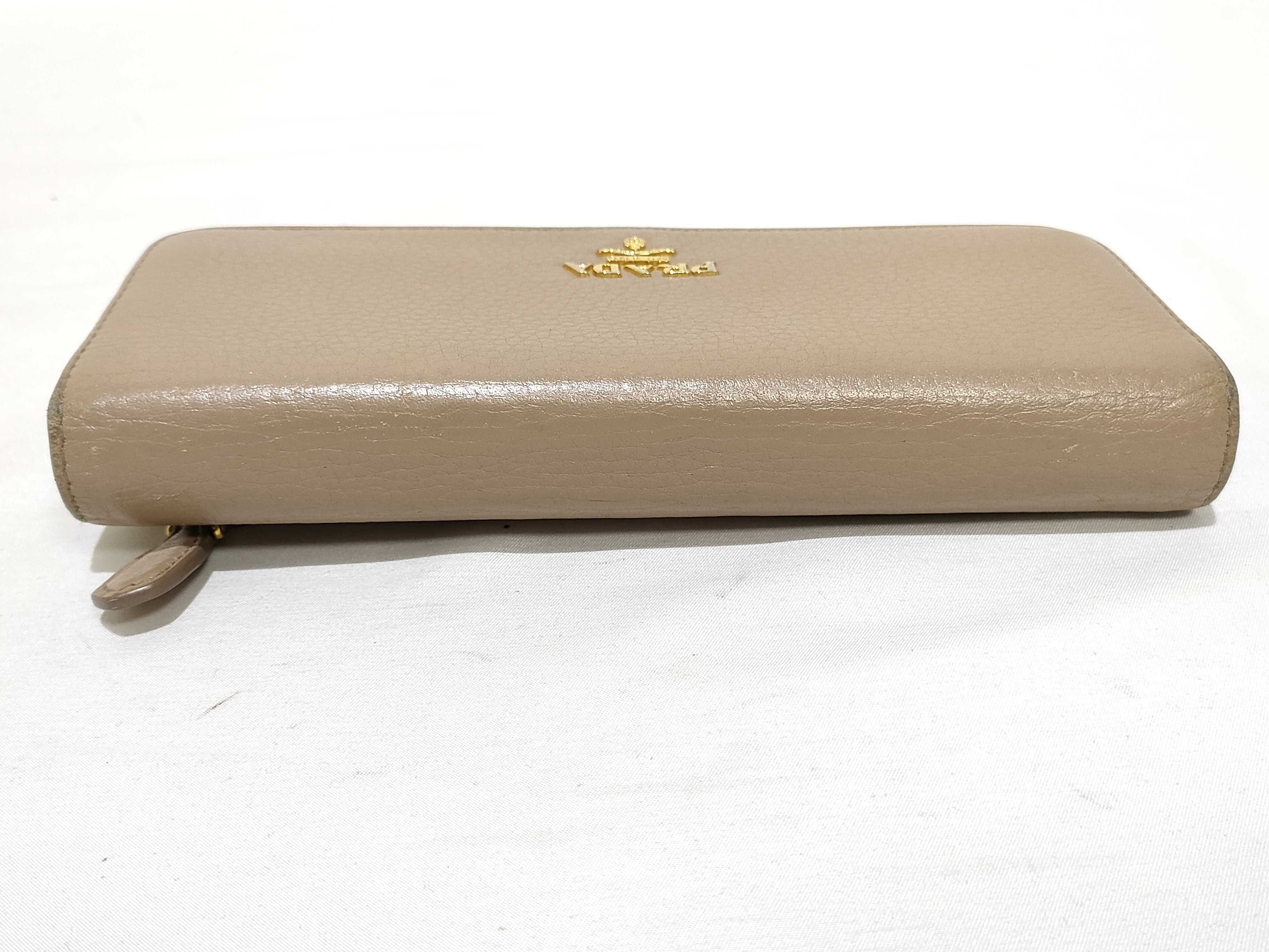 Leather Wallet Pink Beige Wallet — view 6