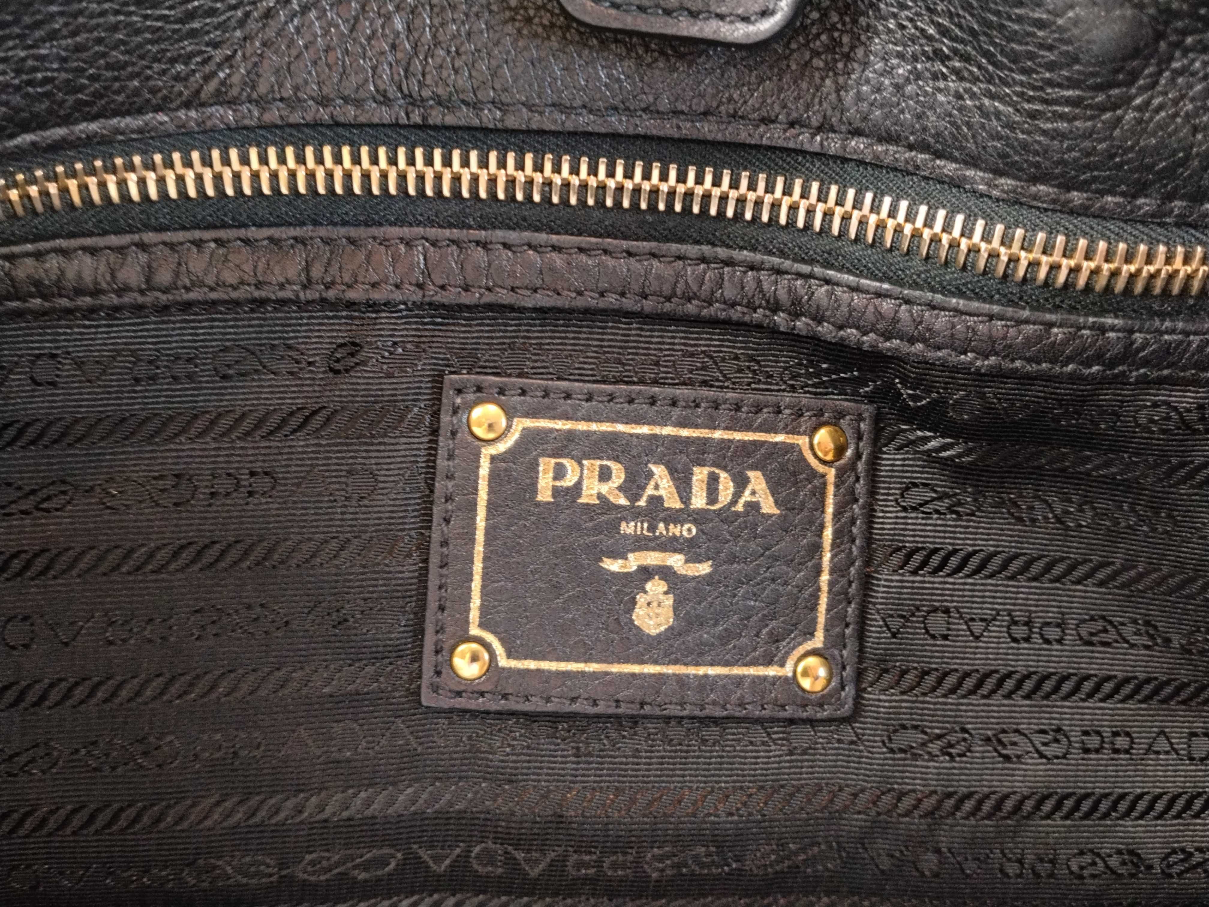 Vitello Daino 2-Way Handbag, Black — view 12