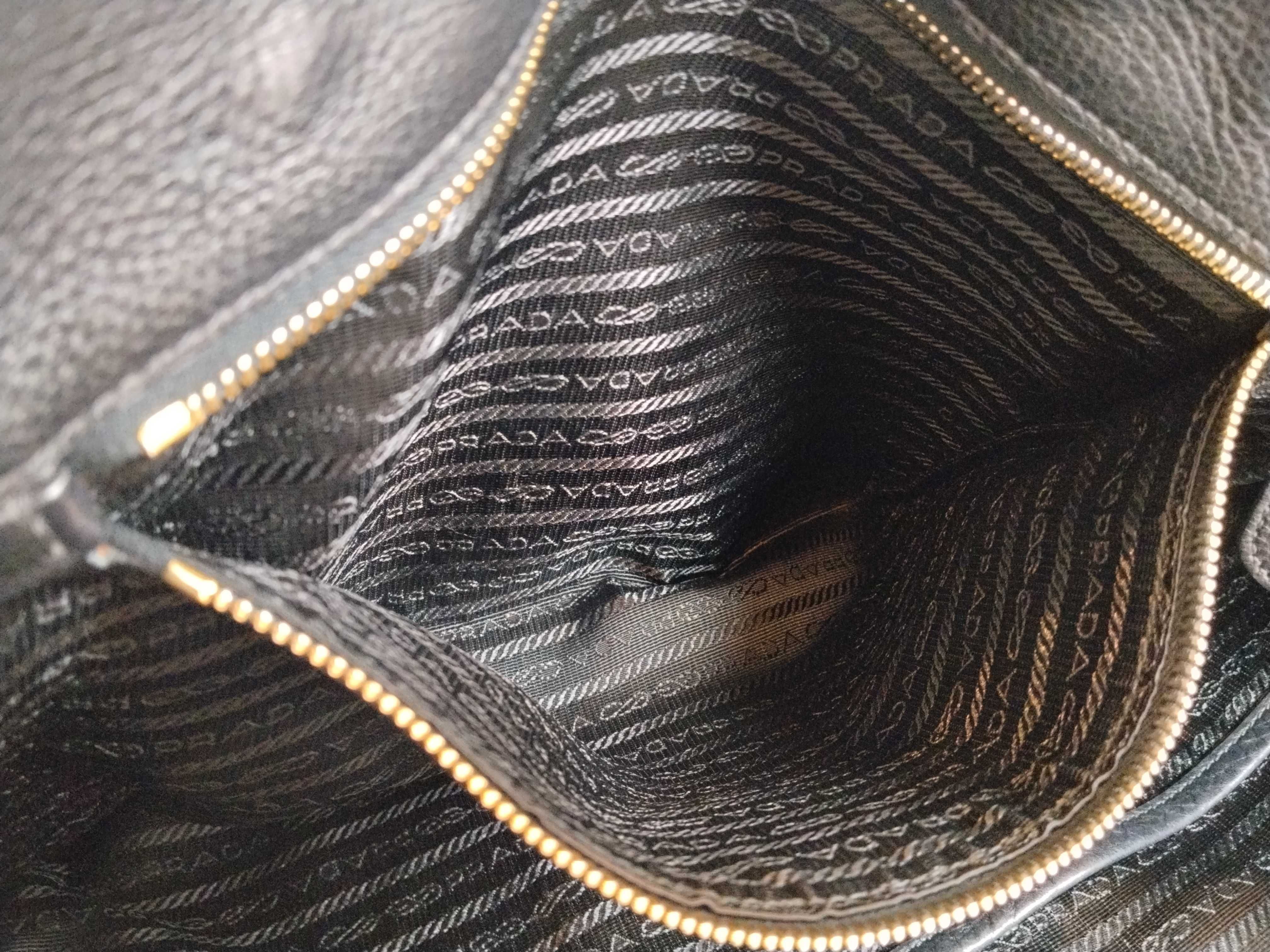 Vitello Daino 2-Way Handbag, Black — view 13