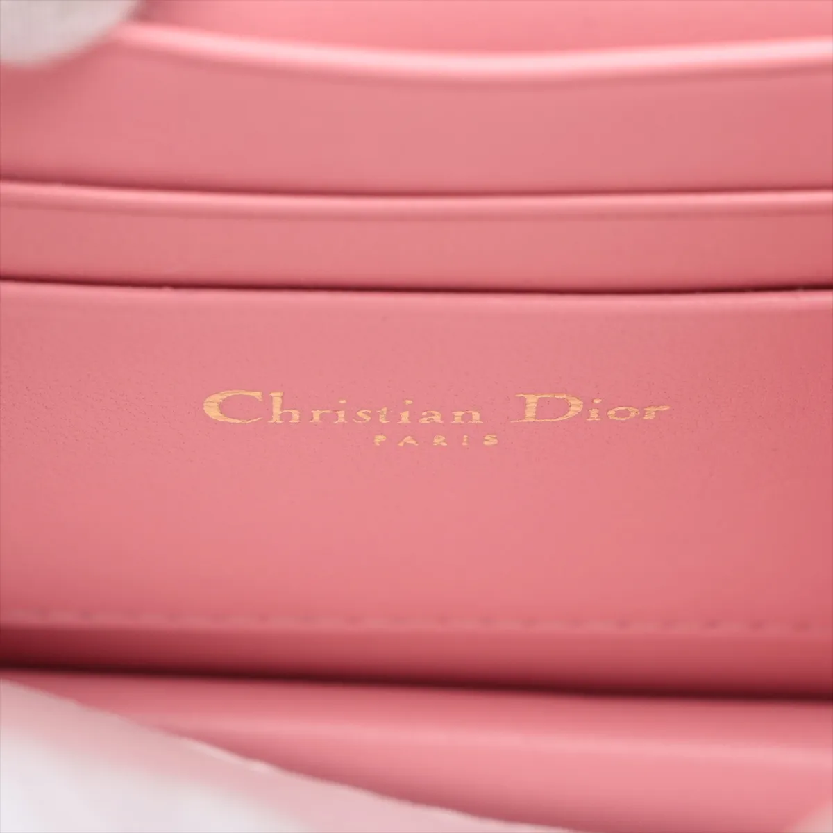 Cannage Miss Caro Leather Chain Shoulder Bag, Pink — view 10