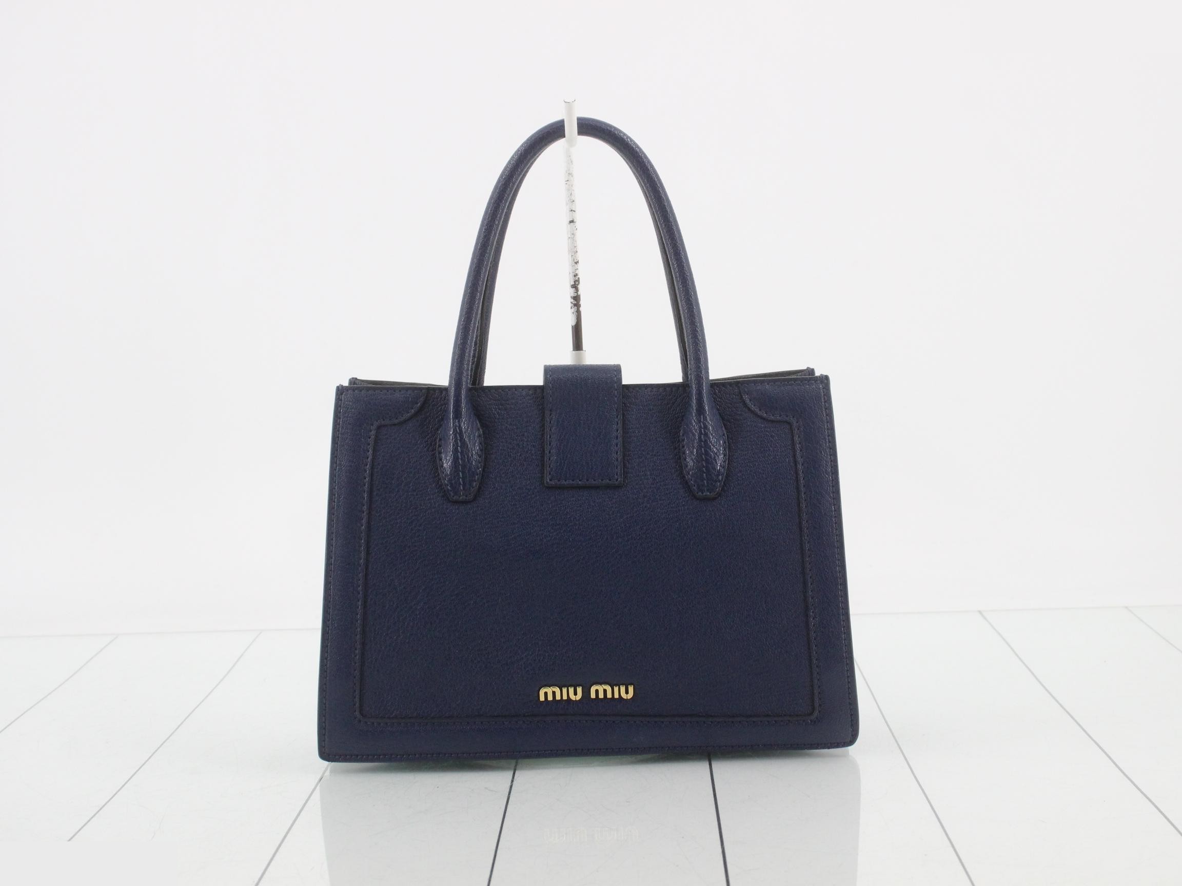 Other lines: Bags - 2-way bag with long strap, leather, blue — view 2
