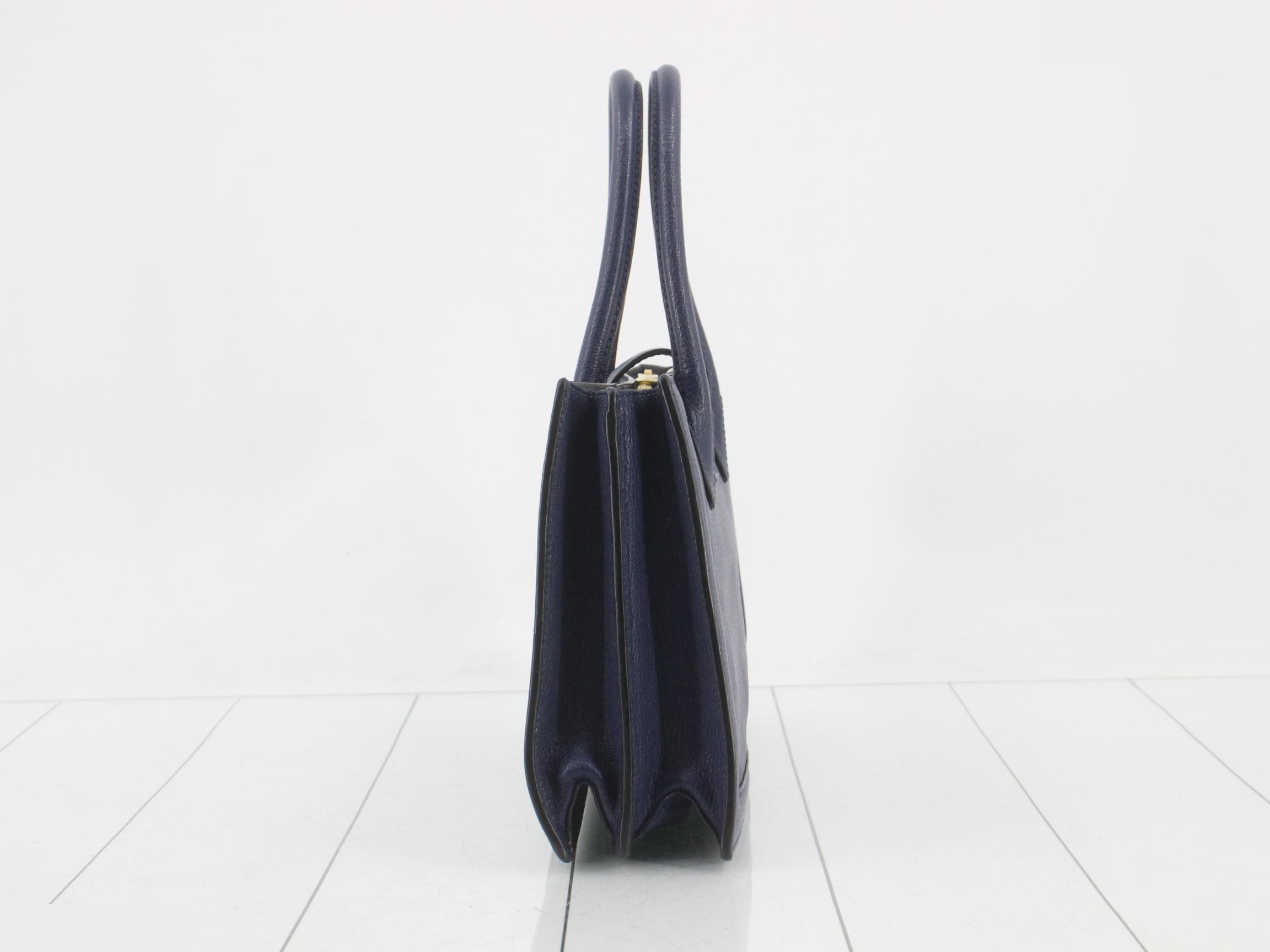 Other lines: Bags - 2-way bag with long strap, leather, blue — view 3