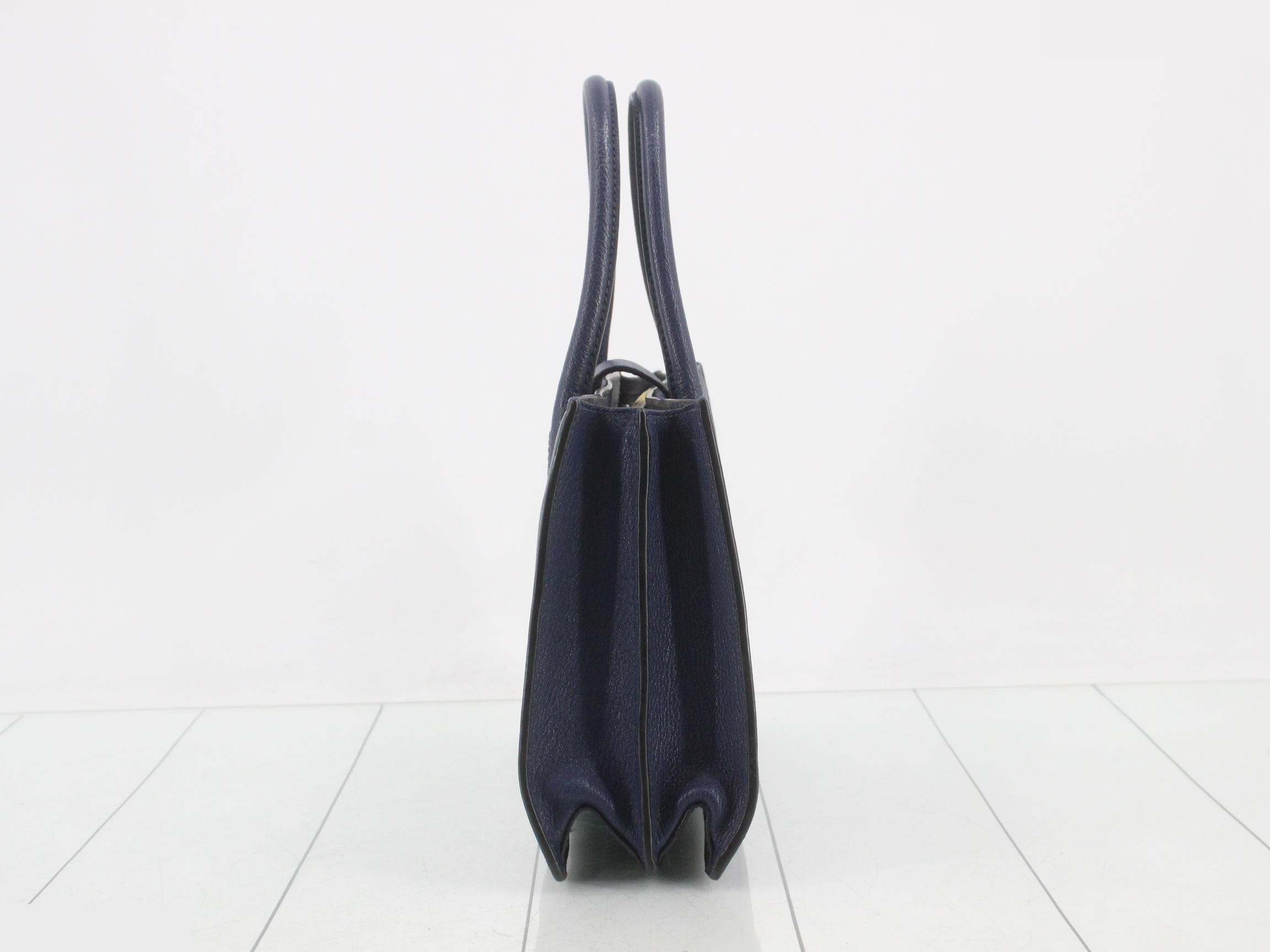 Other lines: Bags - 2-way bag with long strap, leather, blue — view 4
