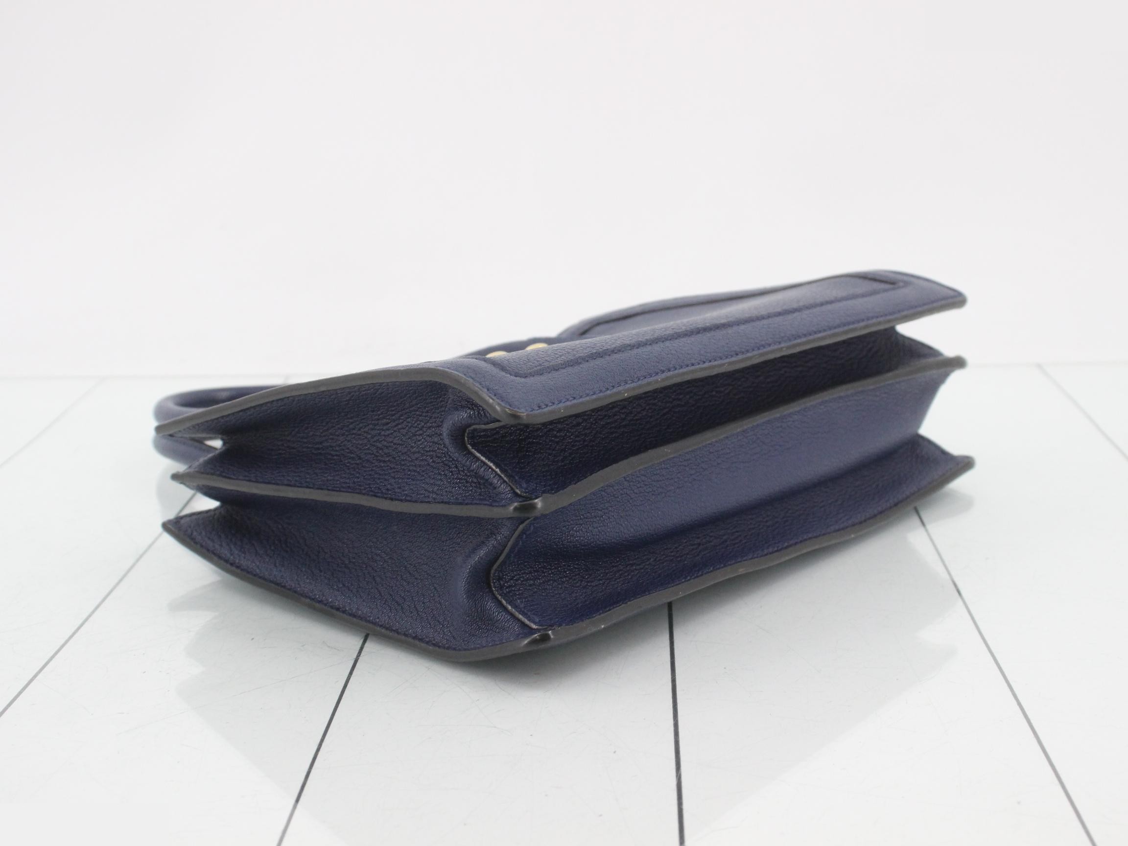 Other lines: Bags - 2-way bag with long strap, leather, blue — view 5