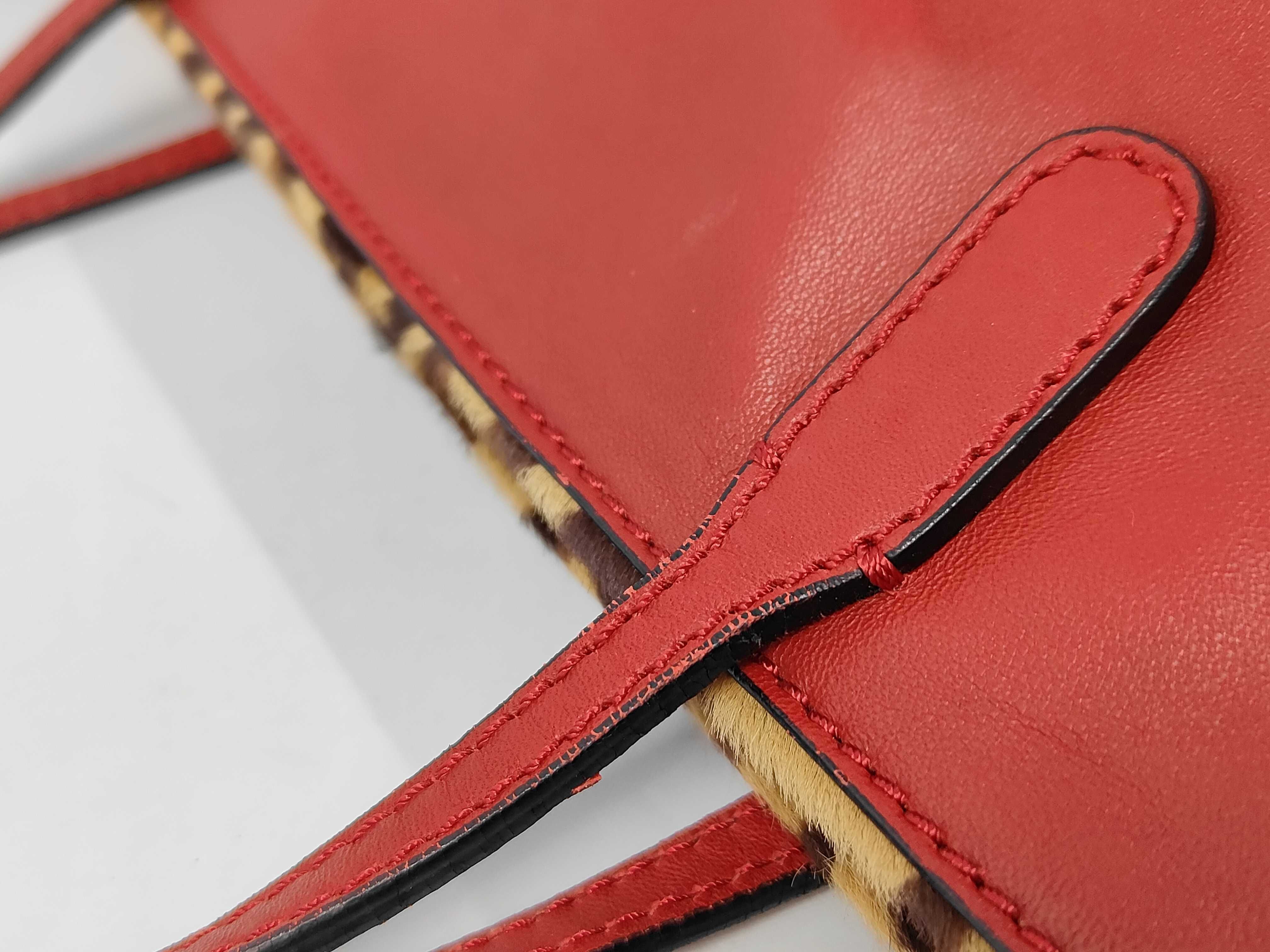 Sequin x Calf Hair x Ribbon Tote Bag — view 6