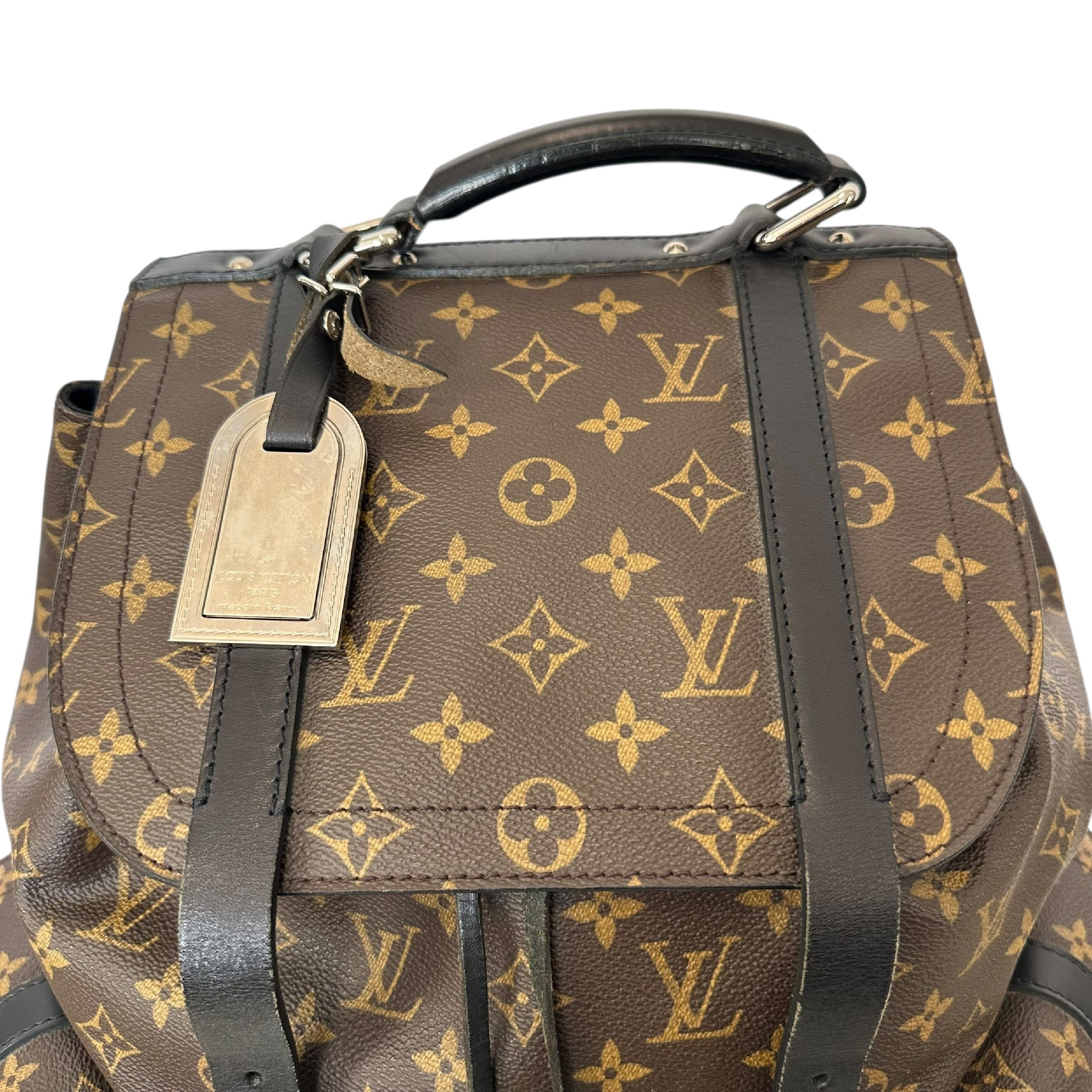 Christopher GM Leather Backpack, VIP Limited Edition, Monogram Macassar, M92295 — view 6