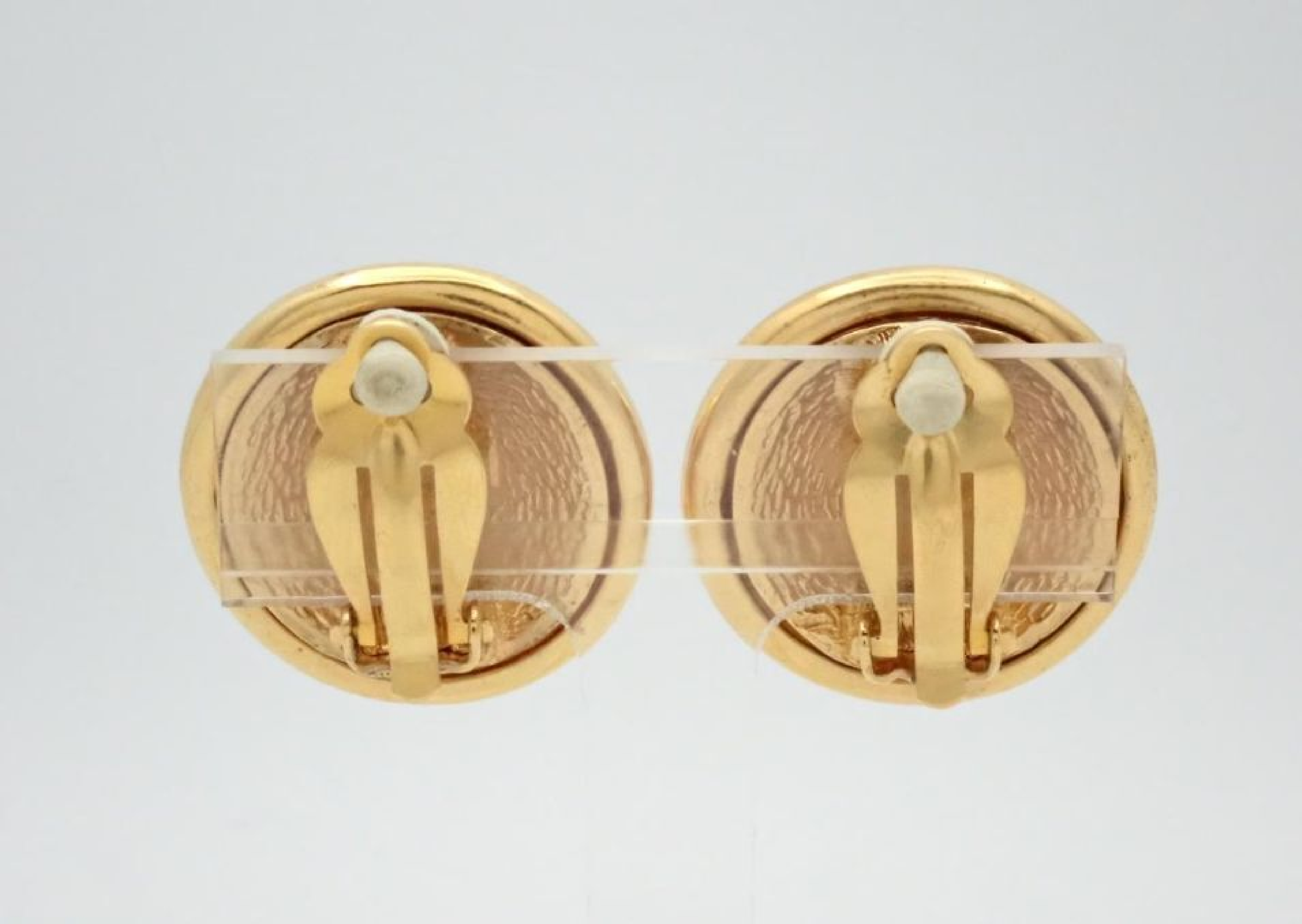 Coco Mark Earrings, Gold Color, with Mark — view 2