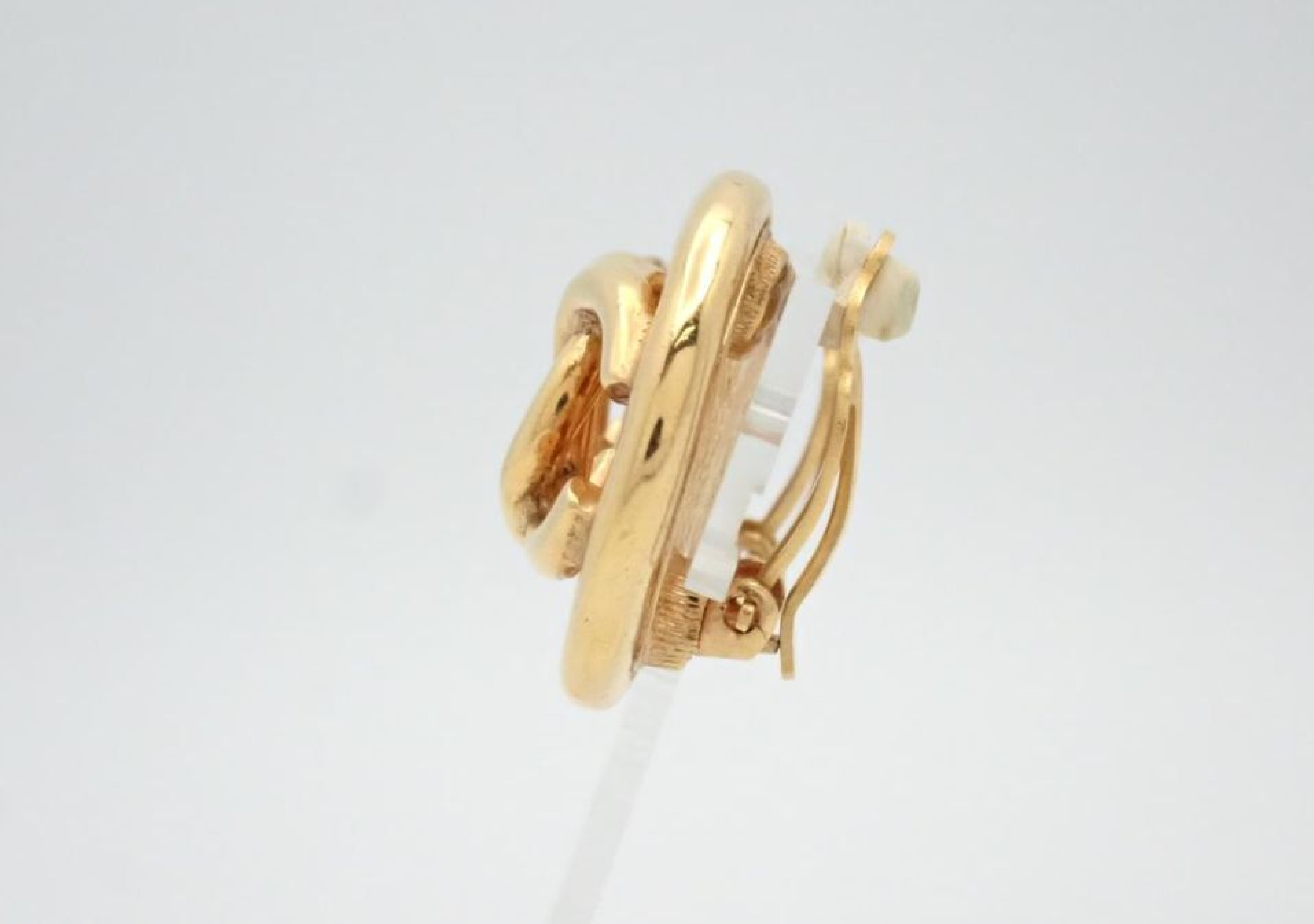 Coco Mark Earrings, Gold Color, with Mark — view 3