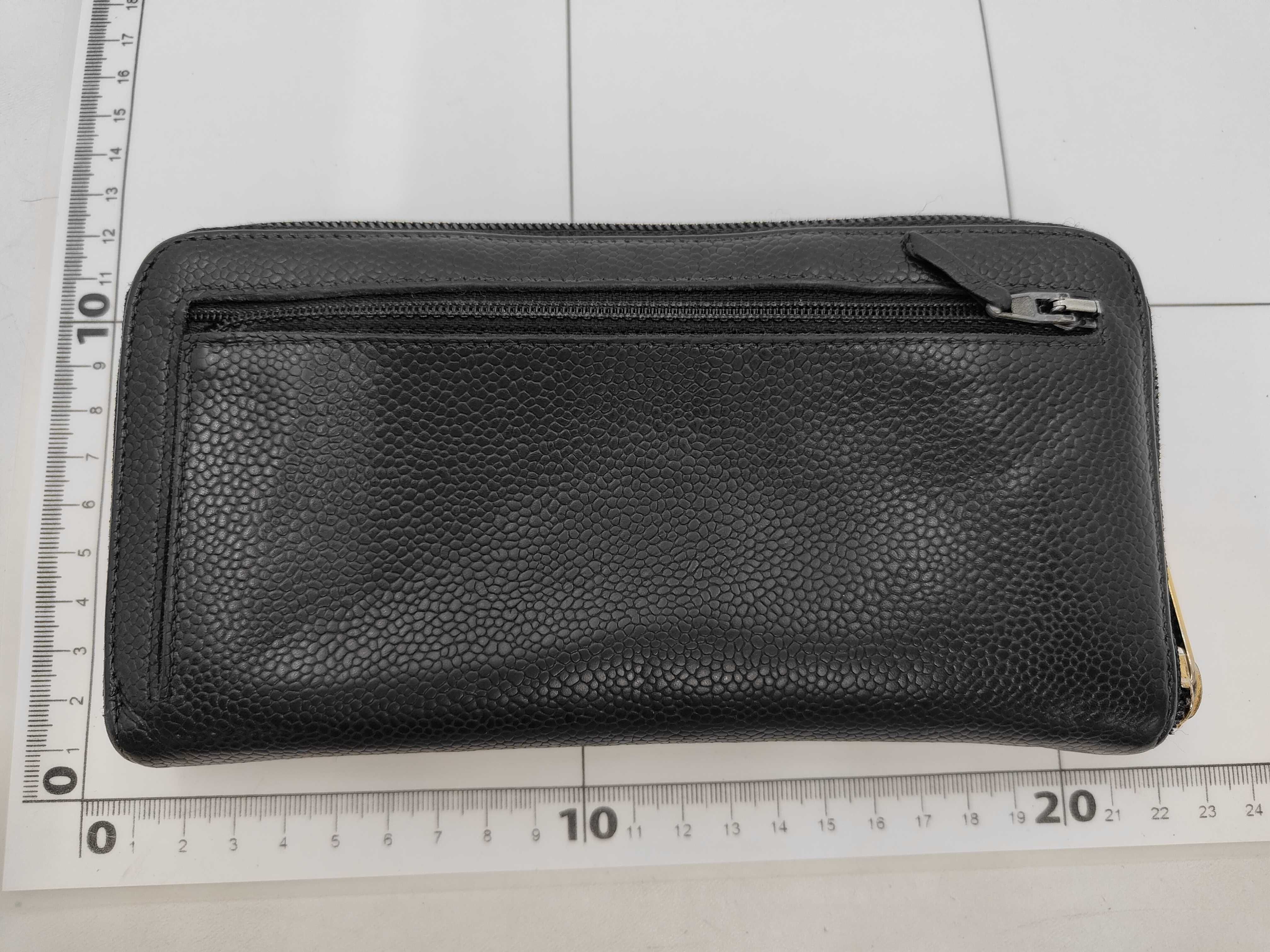 Caviar Skin Round Zip Long Wallet — view 2