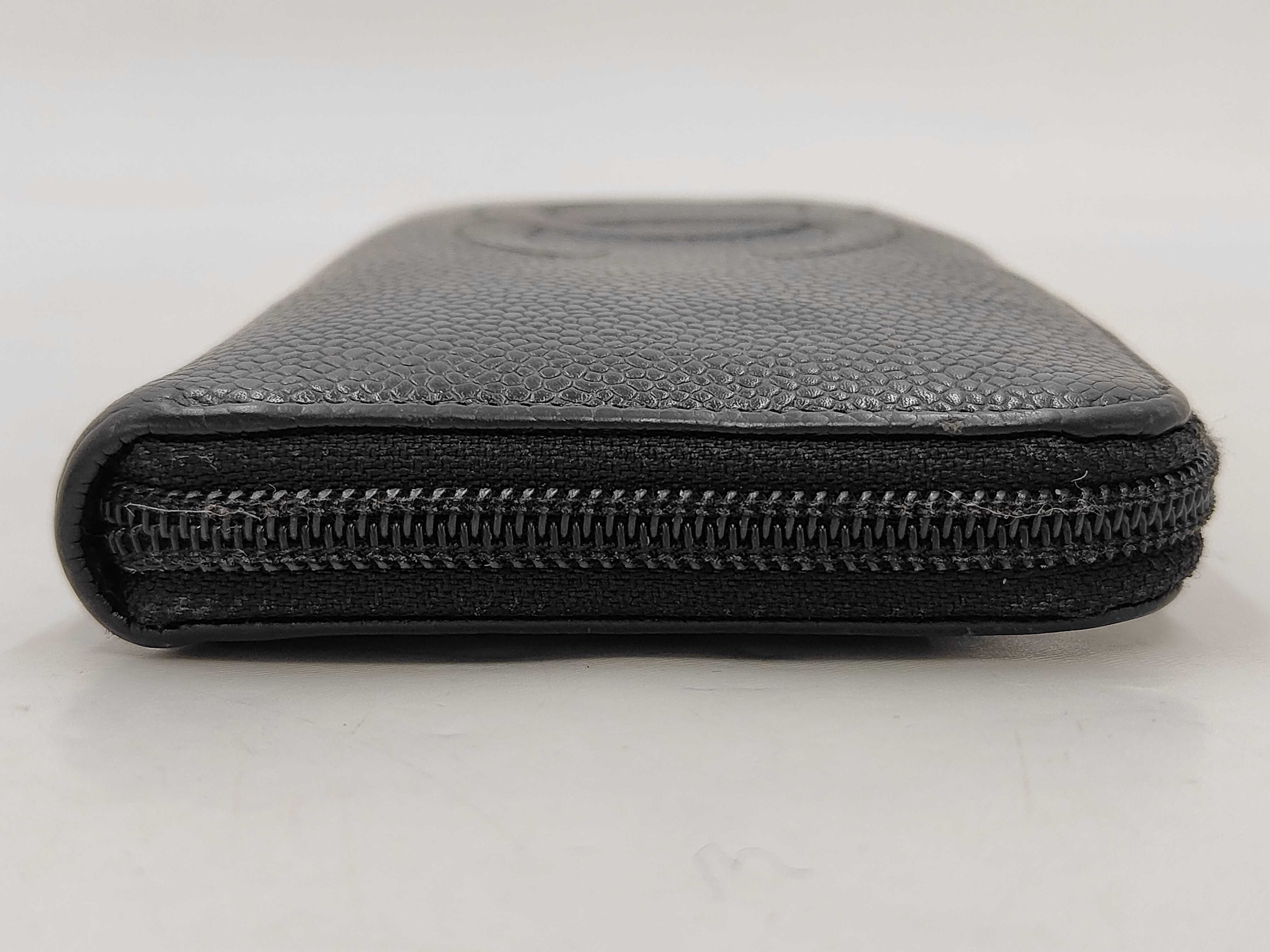 Caviar Skin Round Zip Long Wallet — view 4