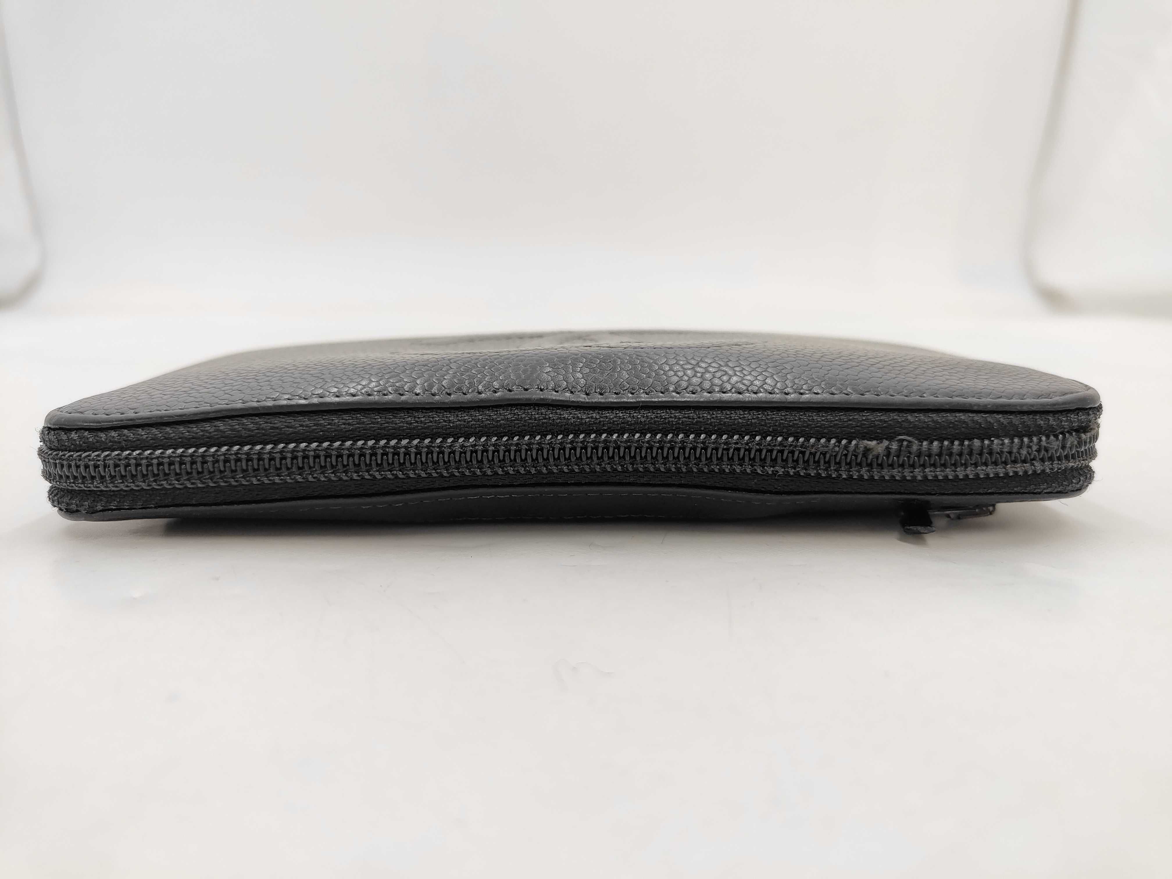 Caviar Skin Round Zip Long Wallet — view 5
