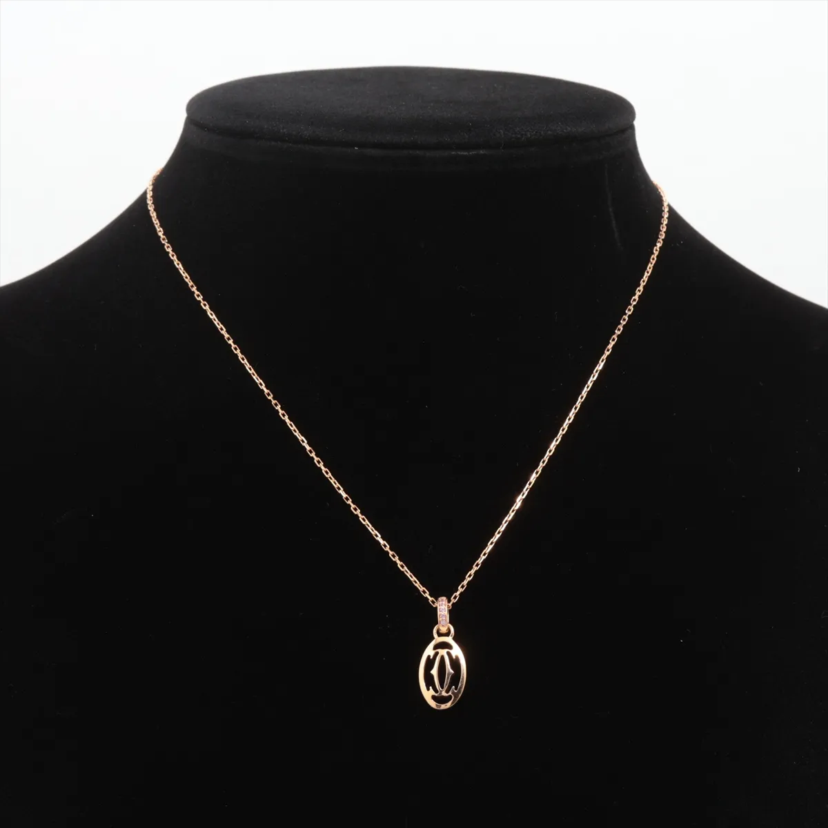 Logo Double C Pink Sapphire Necklace 750 (PG) 4.3g SE3611 — view 5