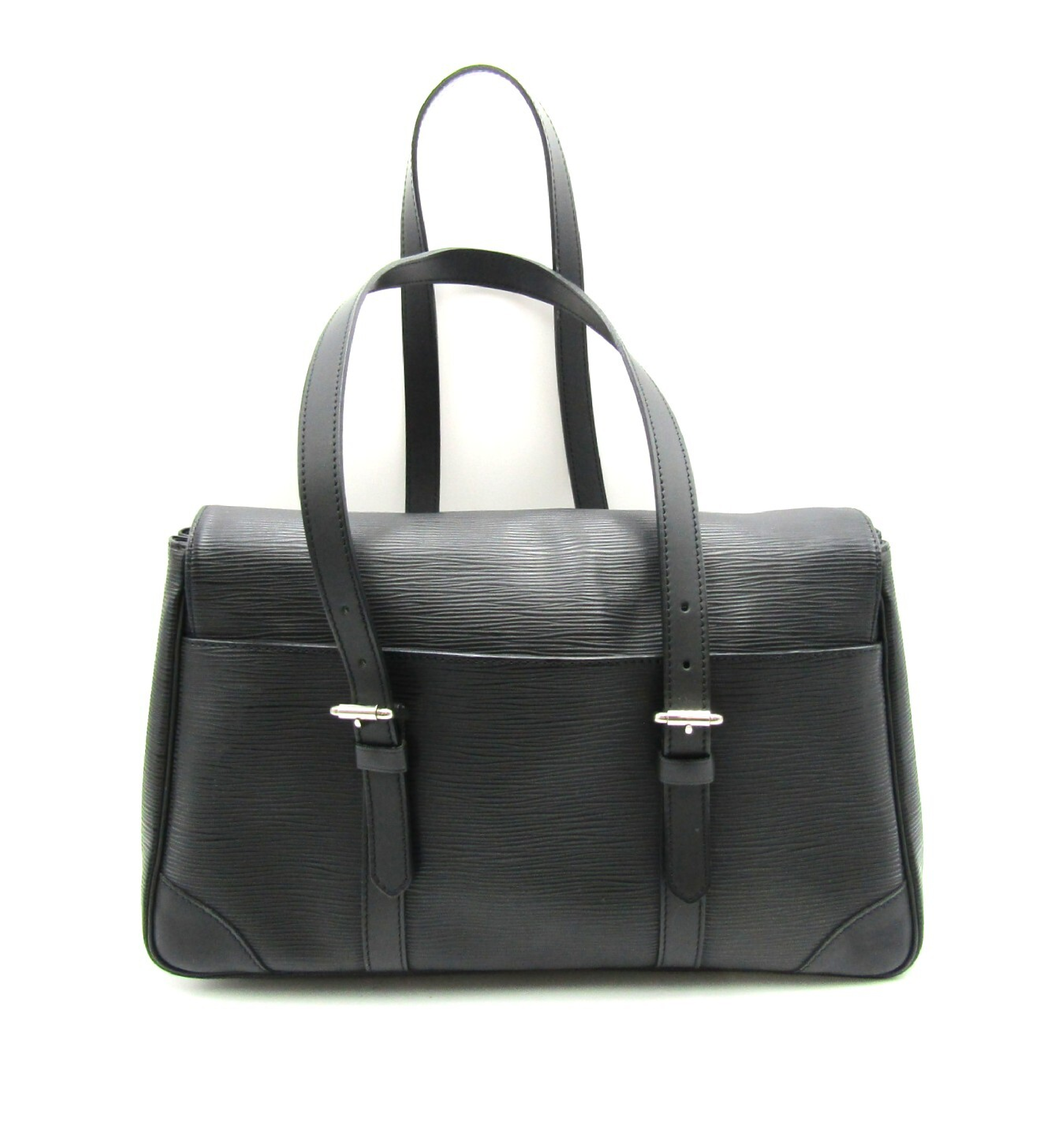 LV Epi Segur MM M58862 Noir Silver Hardware Handbag — view 2