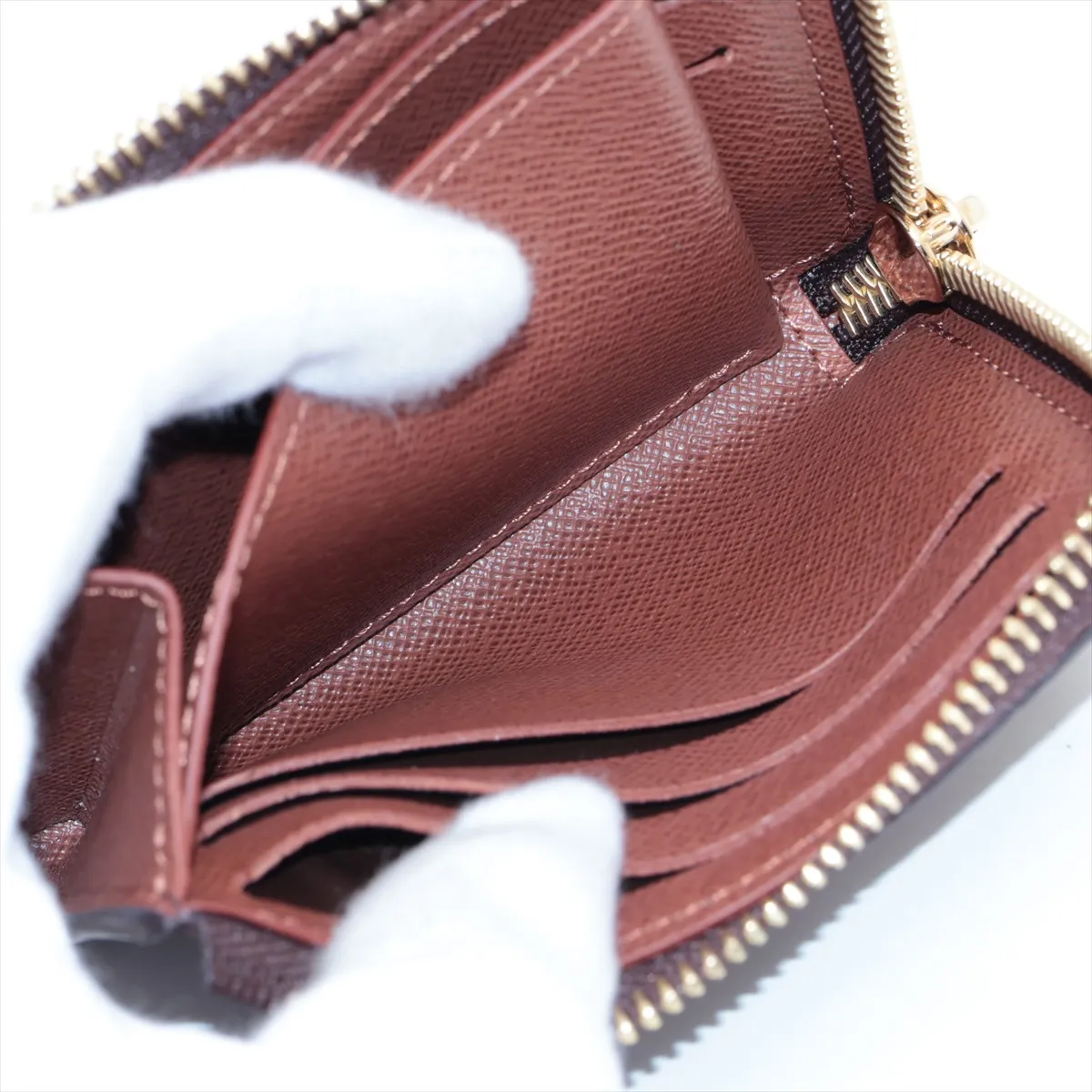 Monogram Portefeuille Noir Compact M83476 Armagnac Compact Wallet (RFID detected) — view 6