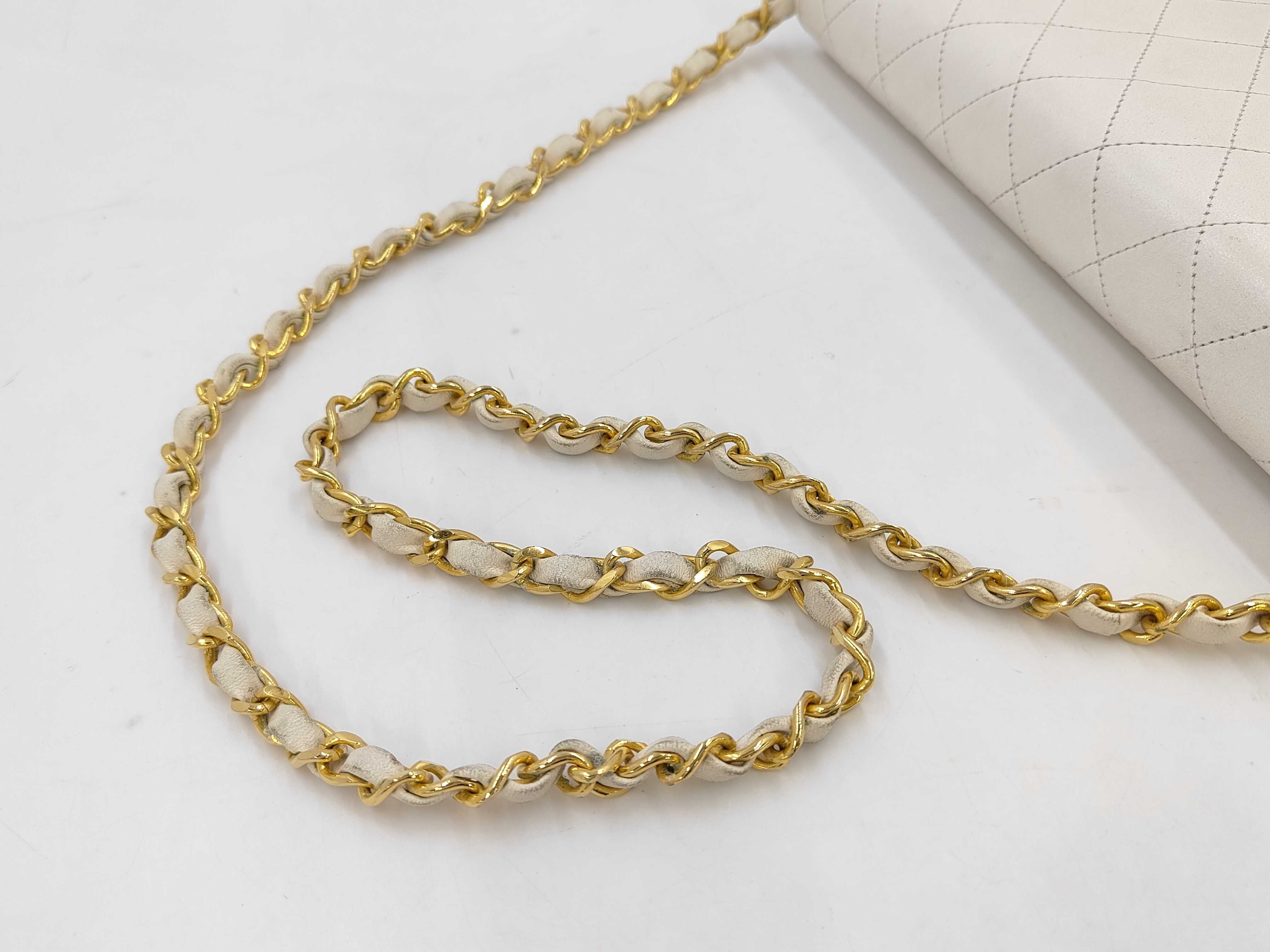Lambskin Push-Lock Chain Shoulder Bag — view 3