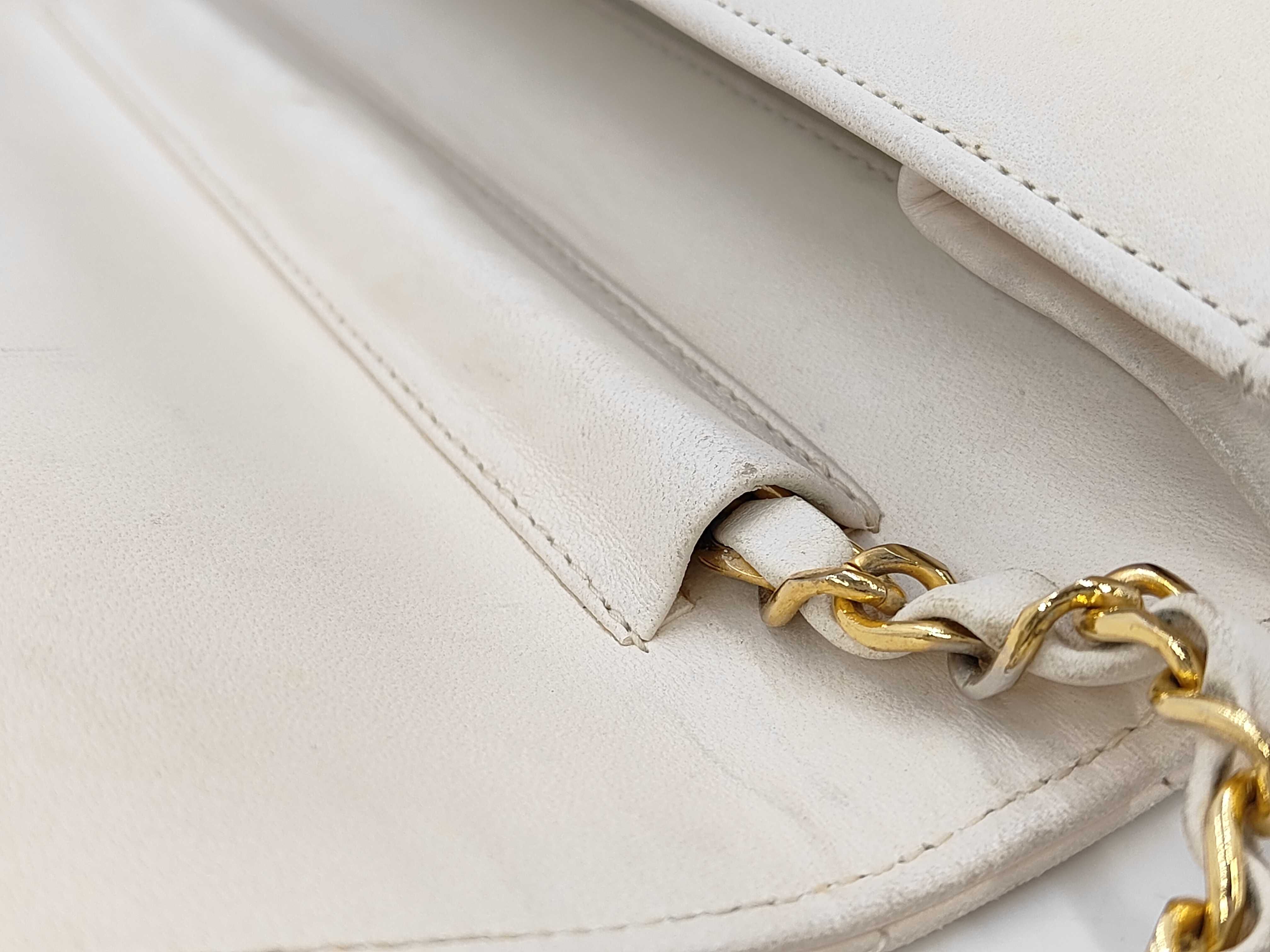 Lambskin Push-Lock Chain Shoulder Bag — view 5