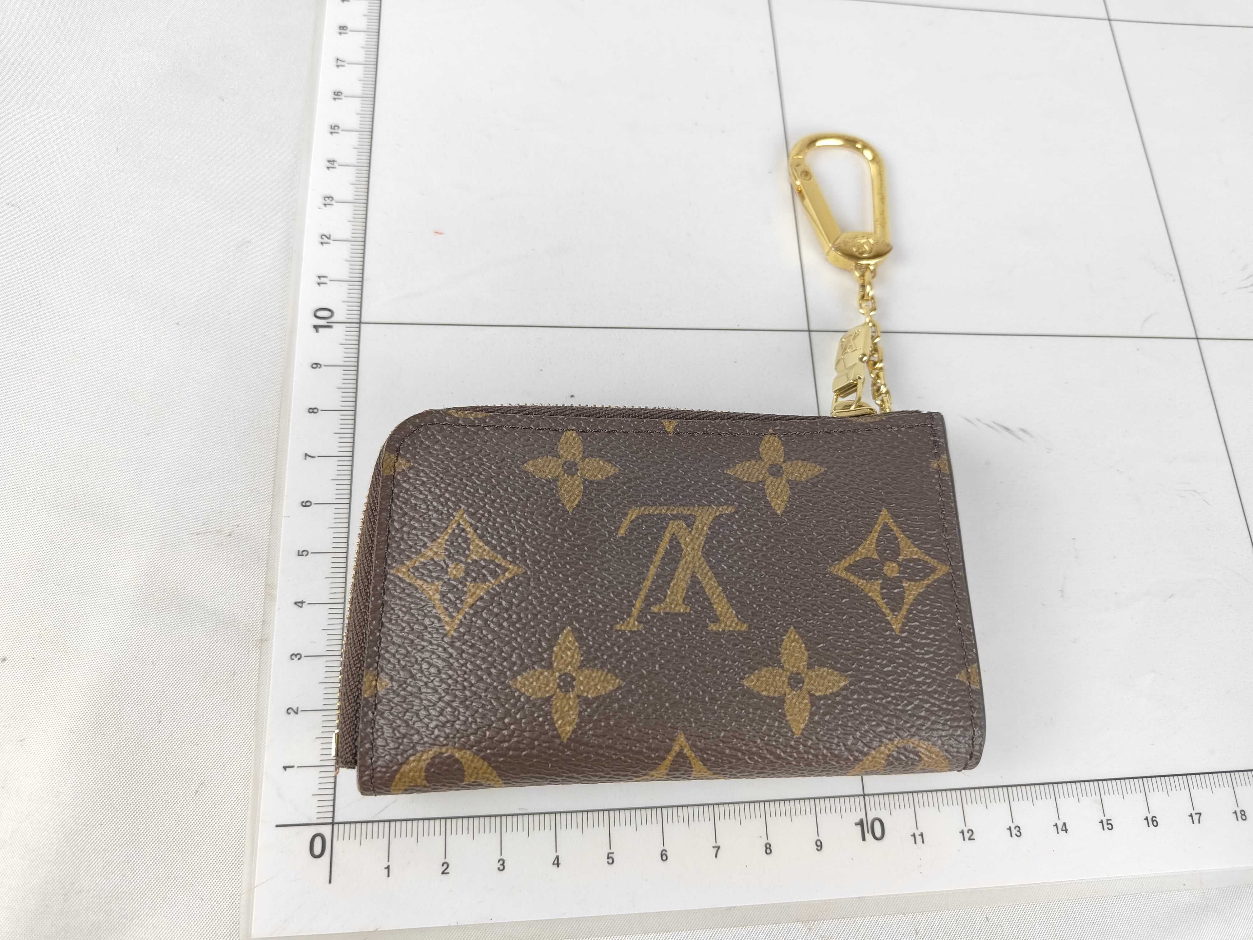 Monogram Louis Vuitton Monogram Portefeuille Noir M83612 Olympe Blue Coin Case — view 2