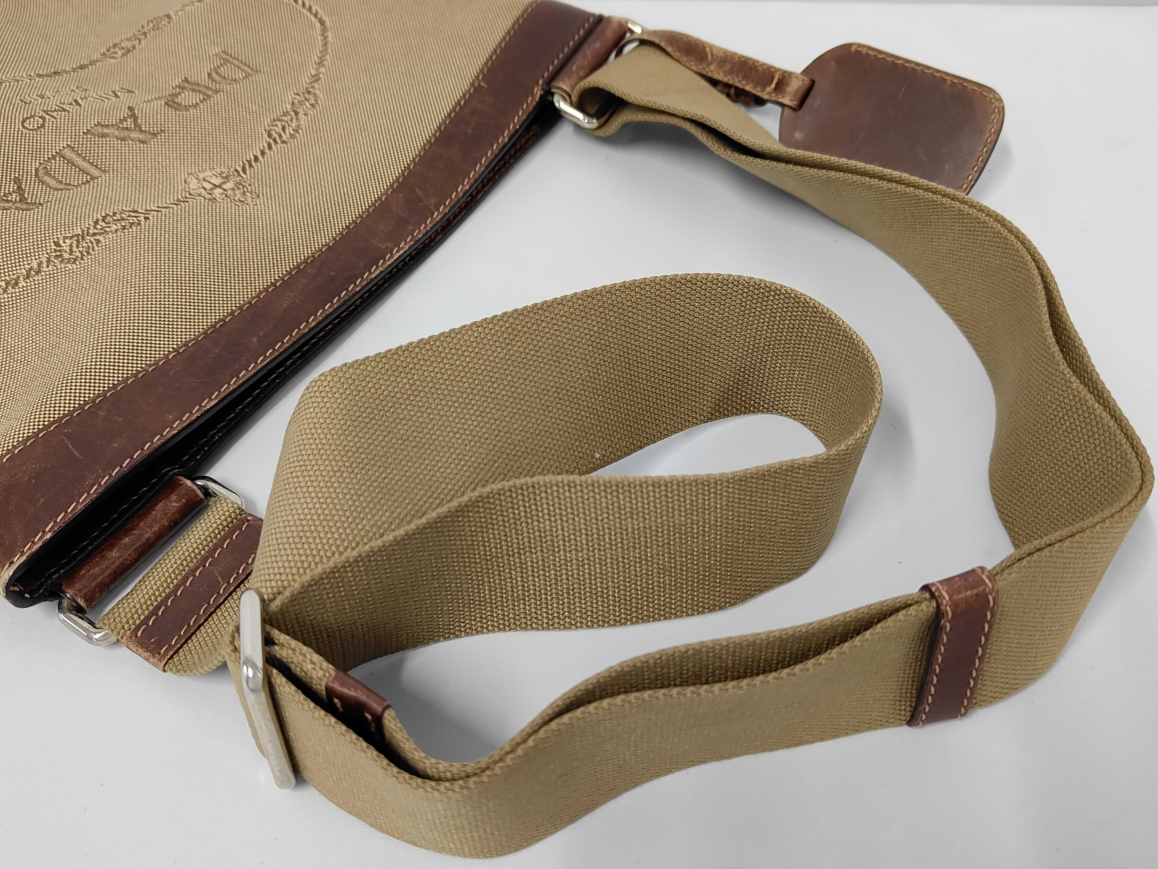 Shoulder Bag Jacquard Canvas Leather Shoulder Bag — view 3