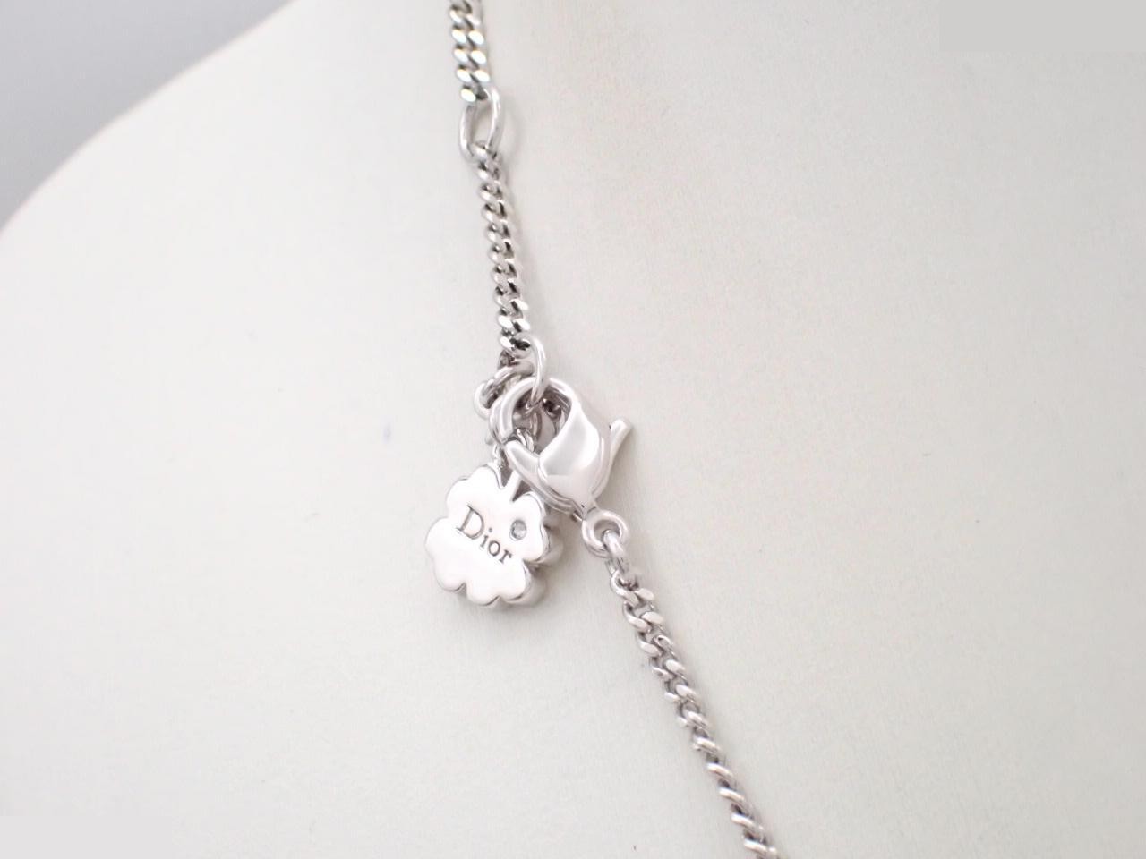padlock motif rhinestone necklace, with box. — view 2