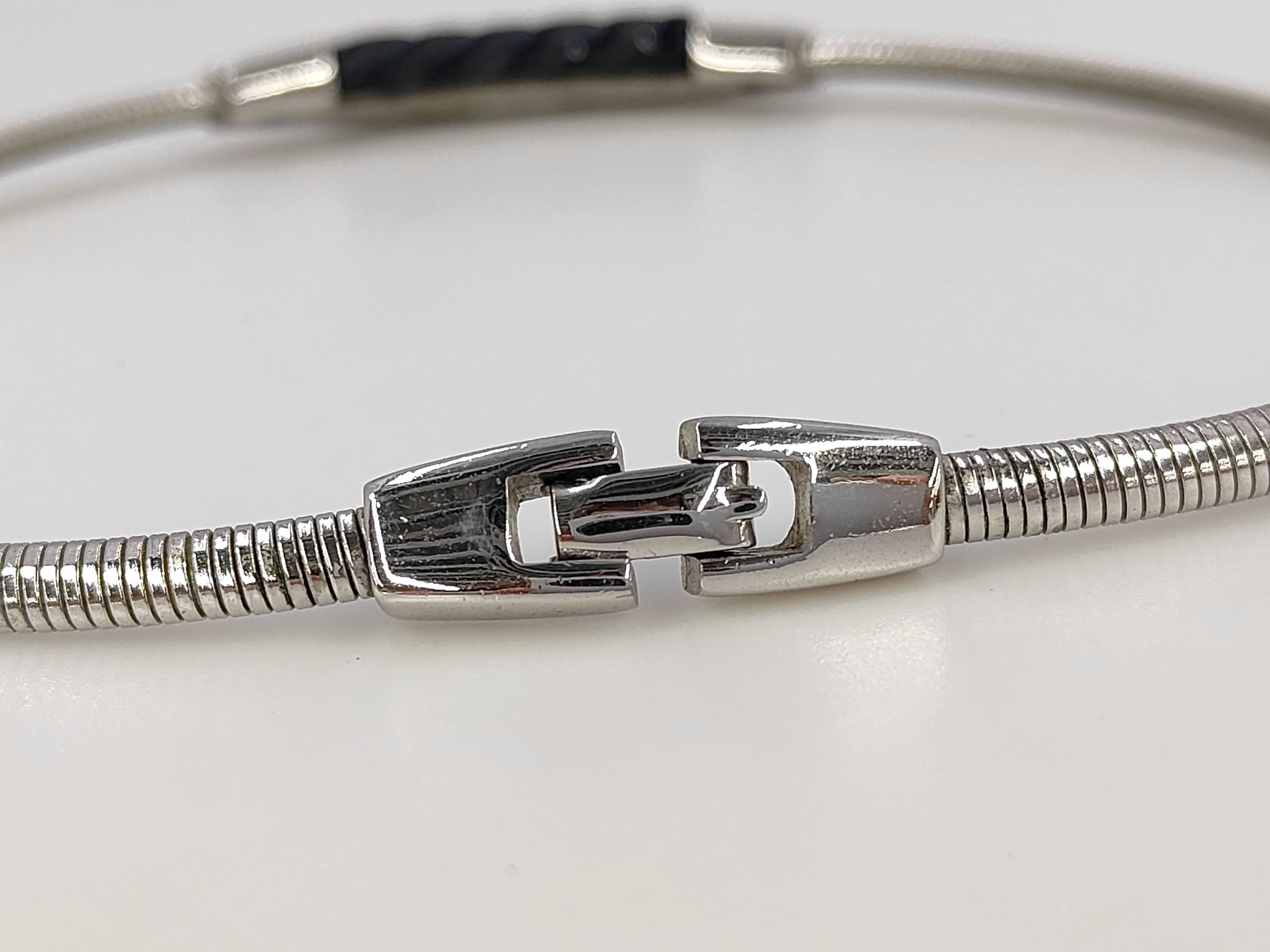 navy x silver choker necklace — view 4