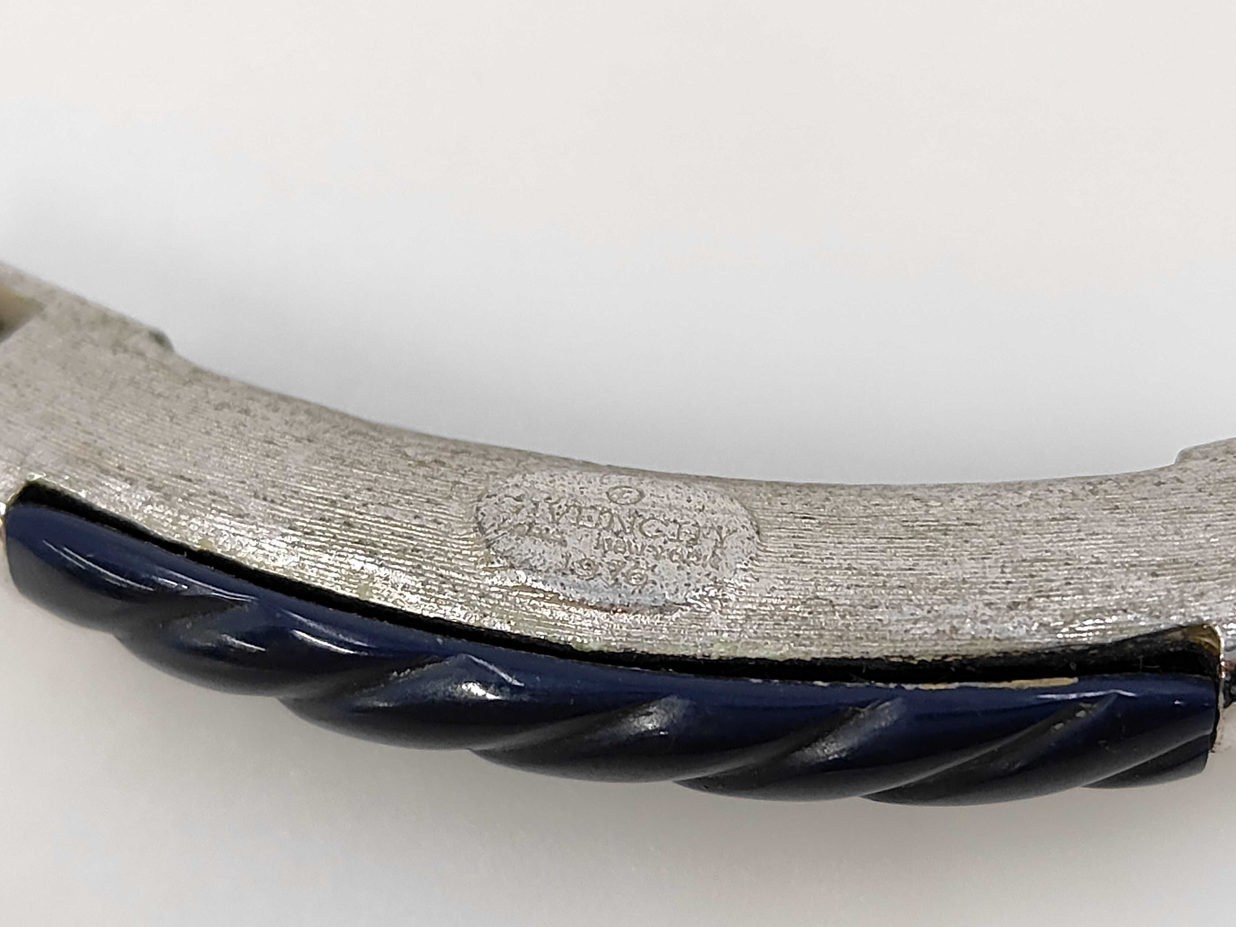 navy x silver choker necklace — view 5