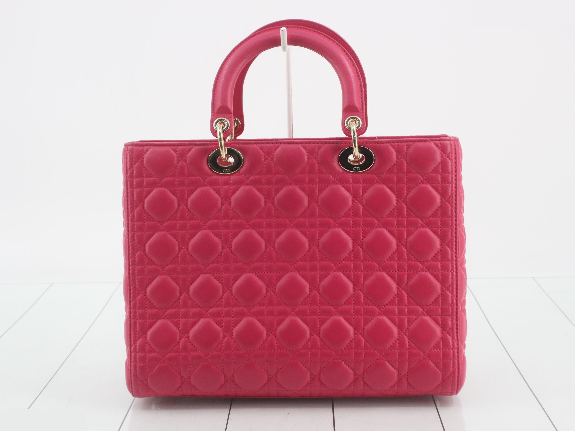 Lady Dior Leather Pink — view 2