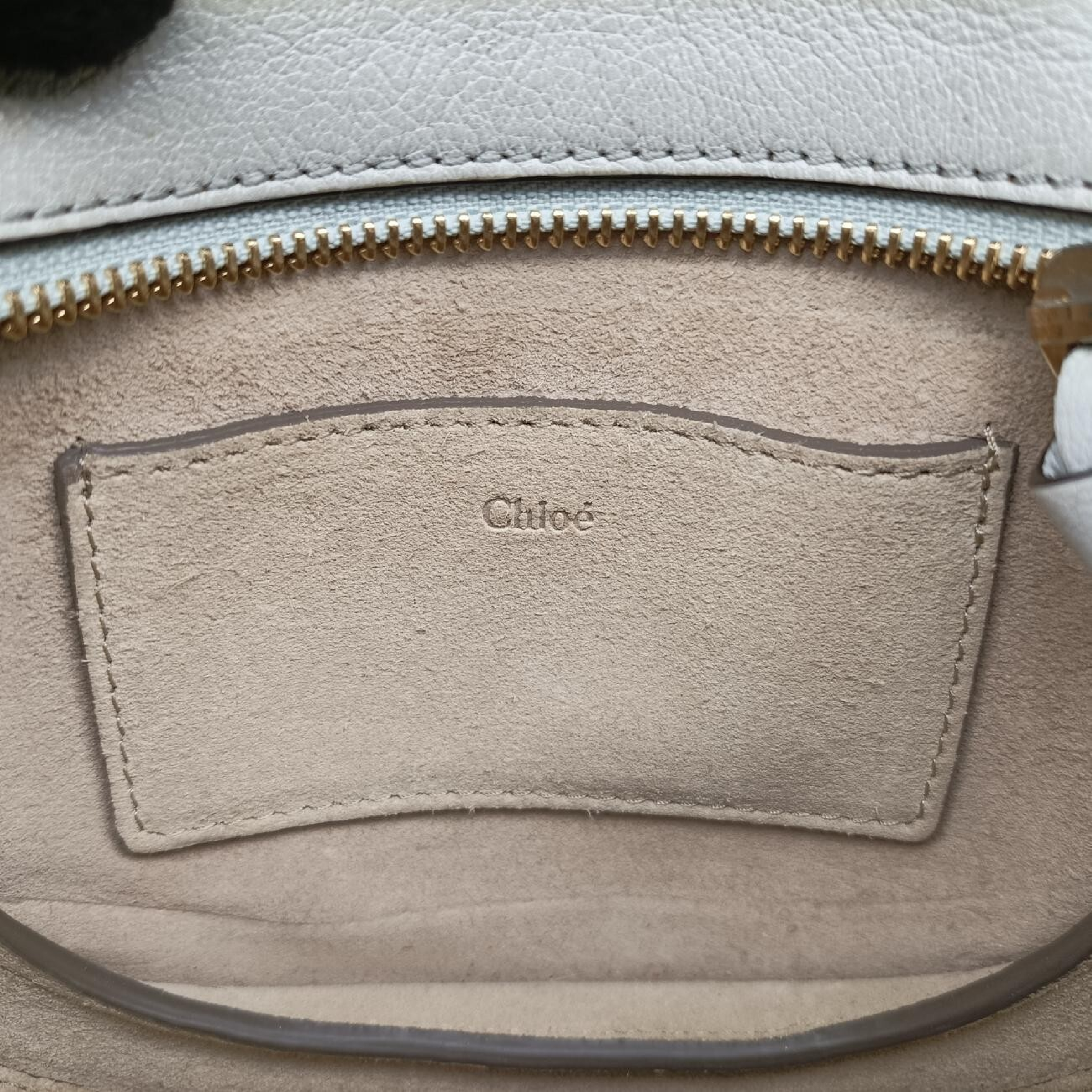 Pixie Greige Suede x Leather Shoulder Bag — view 7