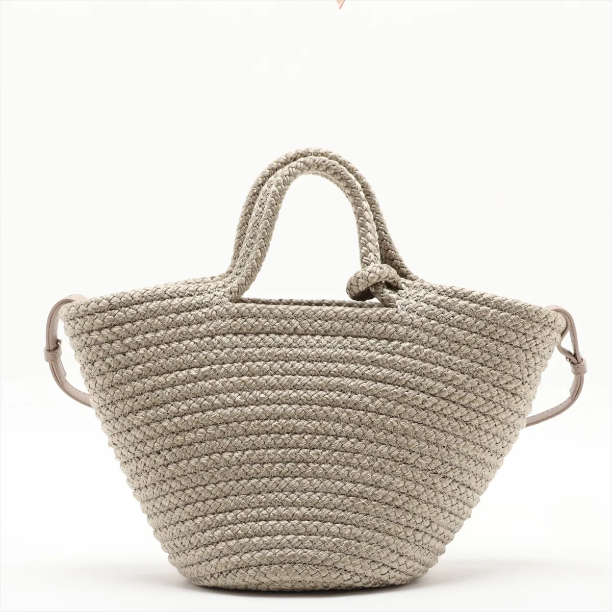Ibiza Small 695612 Nylon x Leather 2-Way Handbag, Gray — view 2